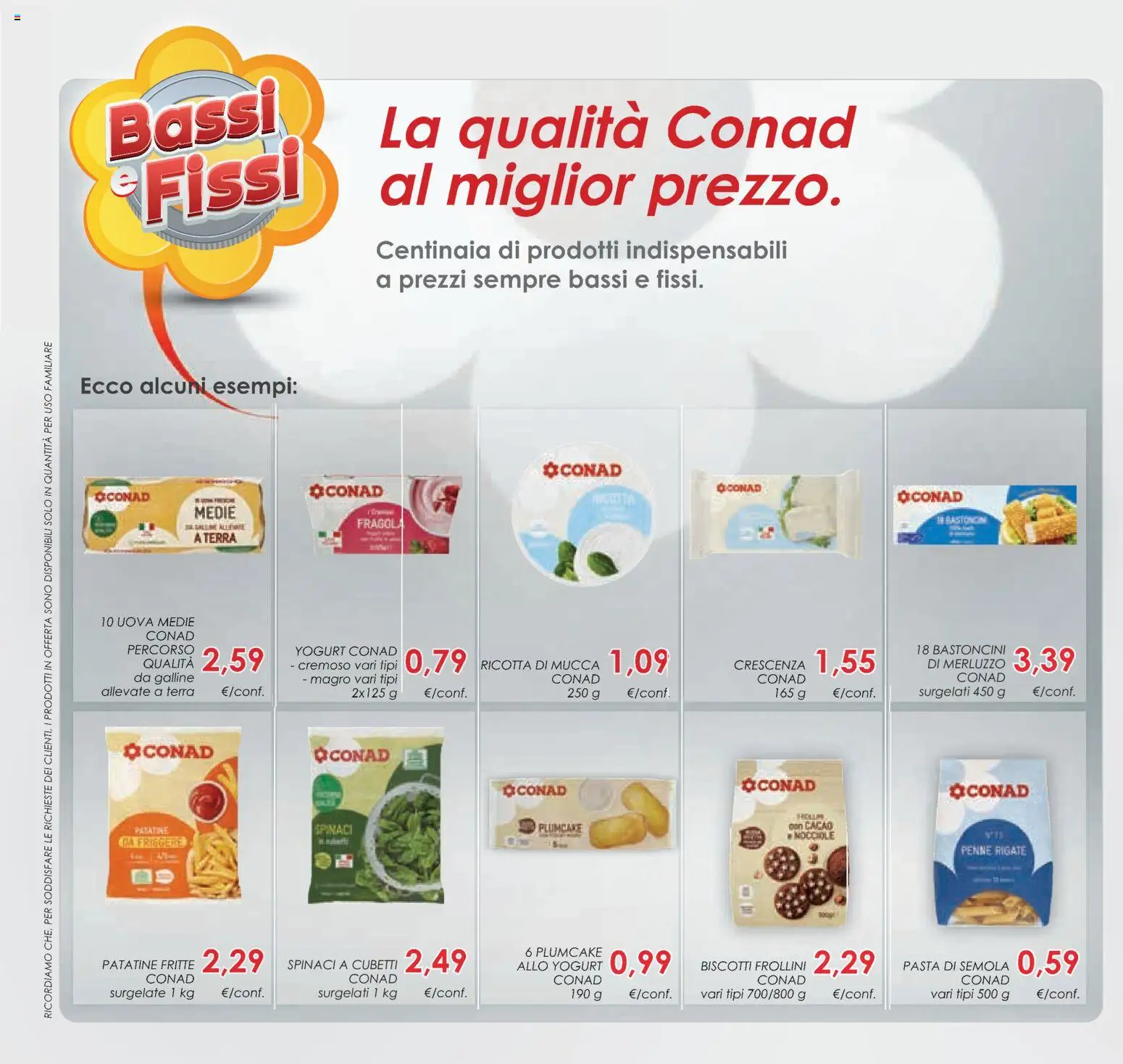 Volantino Conad del 11.03.2026 | Pagina: 44 | Prodotti: Yogurt, Pasta, Crescenza, Terra