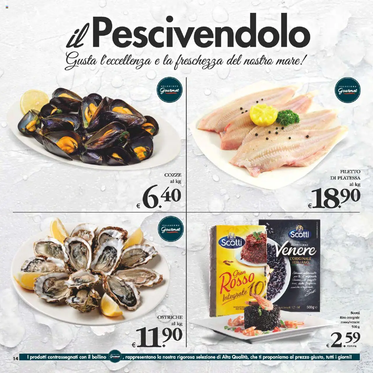Volantino Decò del 14.10.2025 | Pagina: 14 | Prodotti: Riso, Cozze