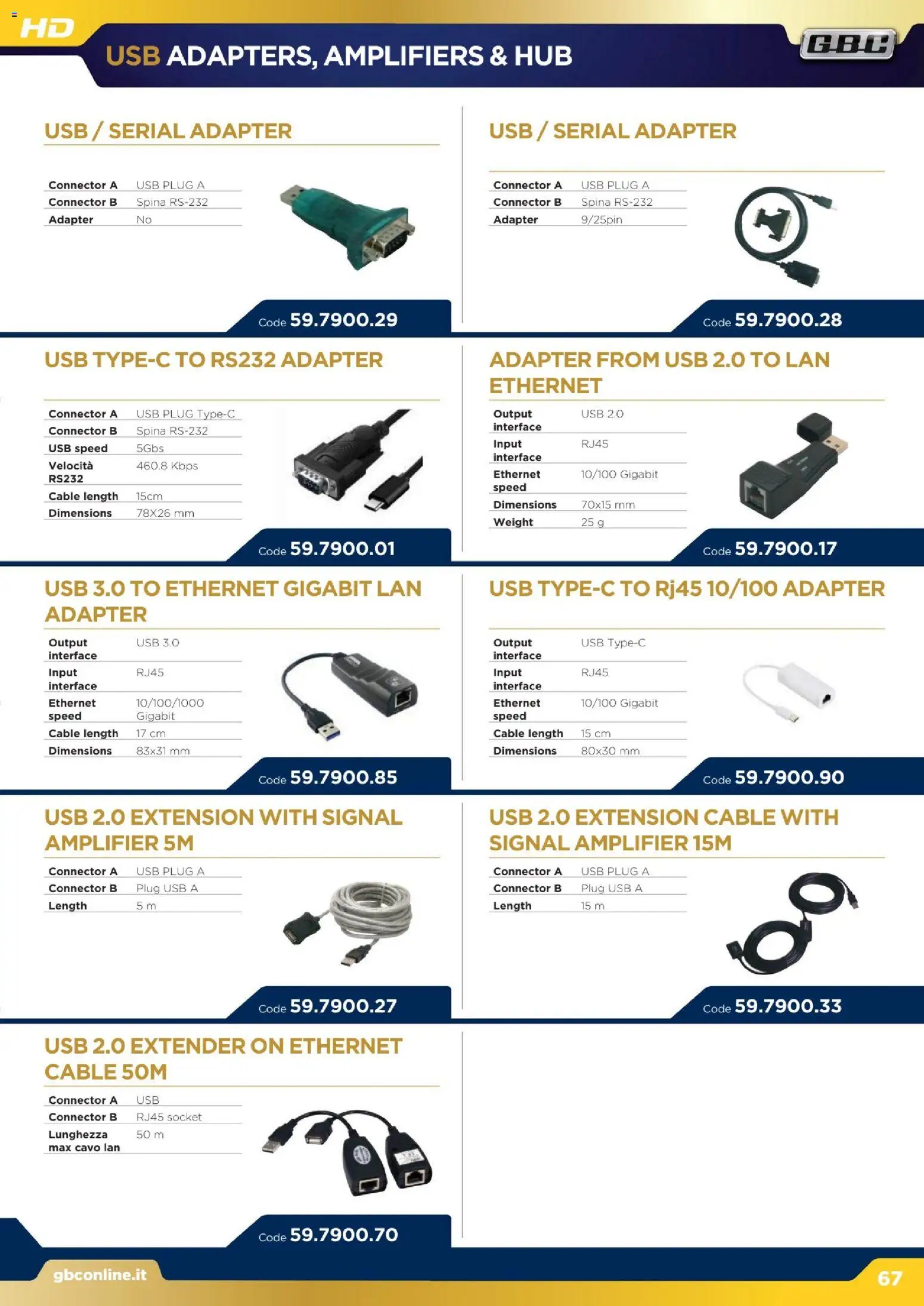Volantino GBC del 16.12.2025 | Pagina: 67 | Prodotti: Cavo, USB