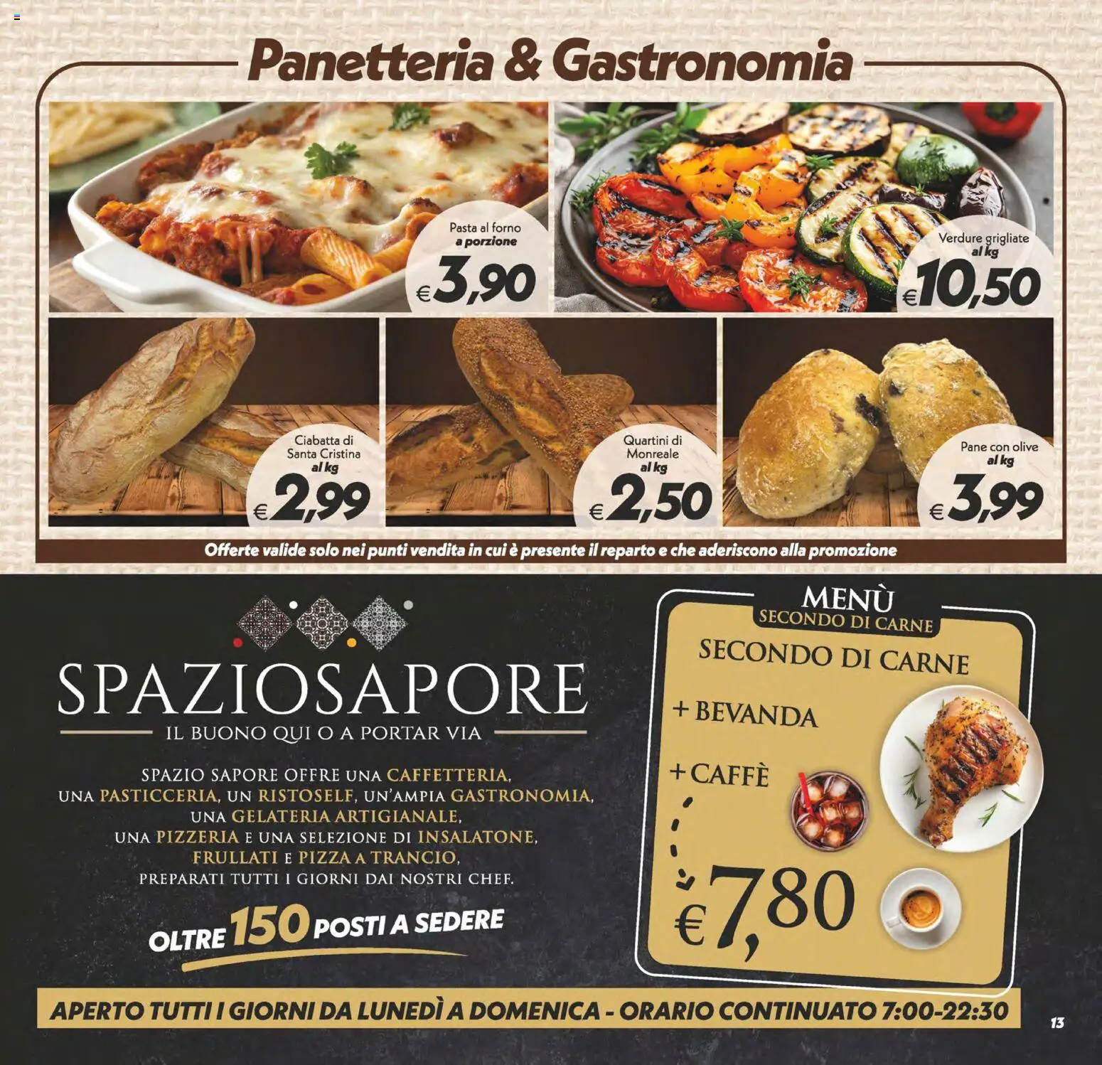 Volantino SuperConveniente del 05.12.2025 | Pagina: 13 | Prodotti: Caffè, Pizza, Olive, Pasta