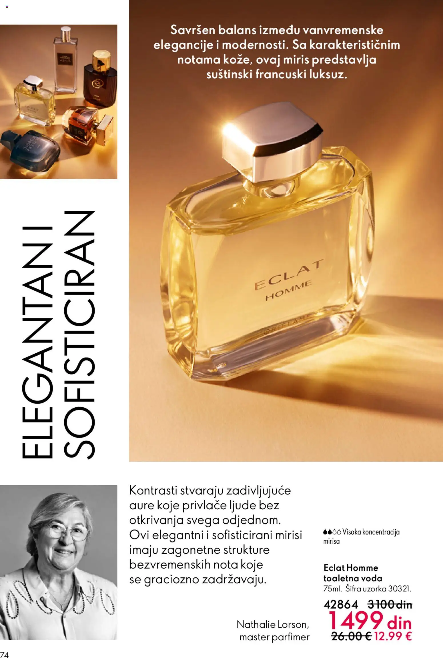 Oriflame katalog - važi od 22.04.2026 | Strana: 74 | Proizvode: Miris, Toaletna voda, Voda