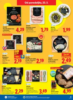 Lidl katalog akcije – veljaven od 19.03.2026 | Stran: 53 | Izdelki: Pita, Losos, Olive, Cheddar