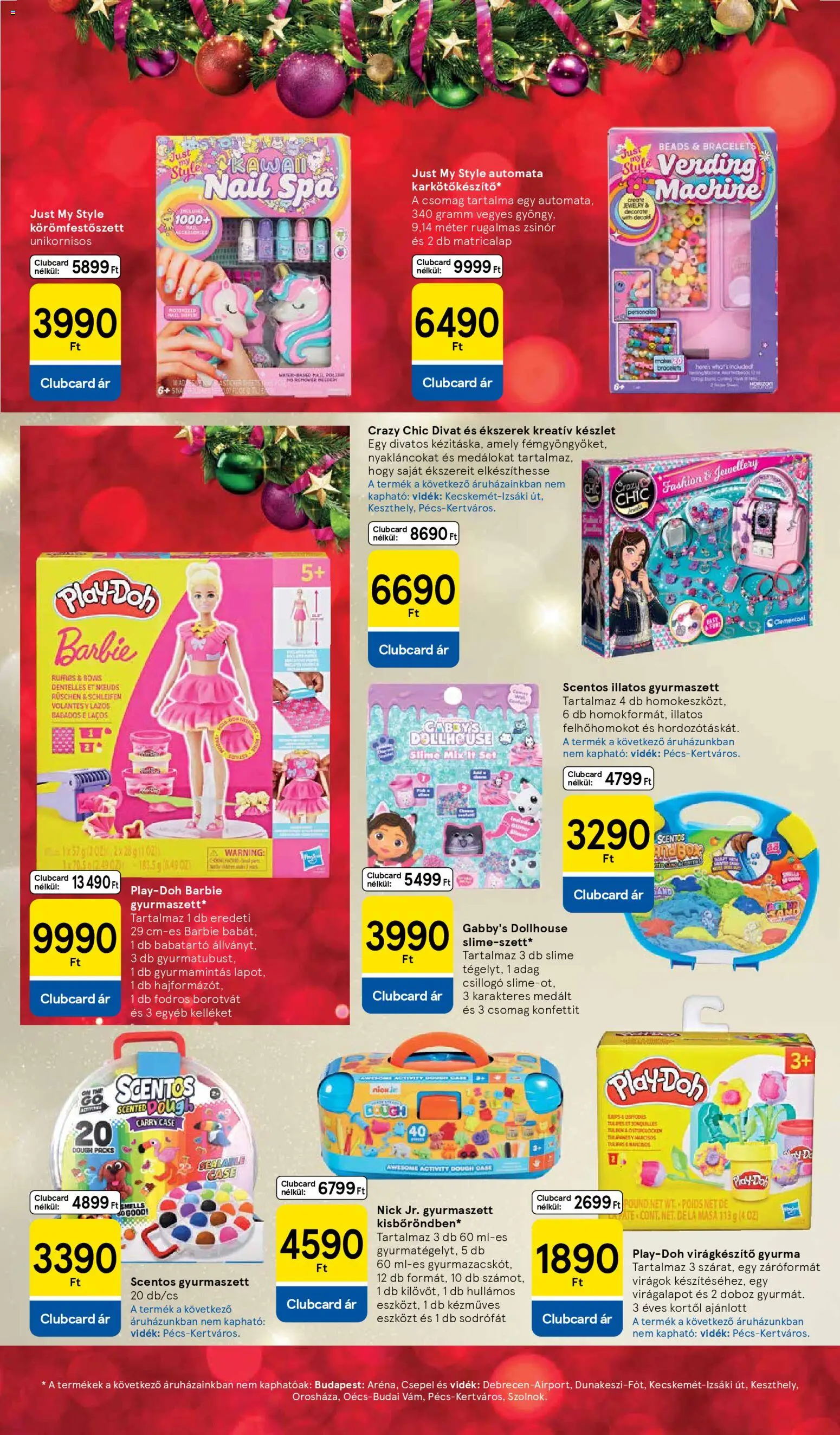 Tesco akciós ujság - amely érvényes a következő dátumtól: 29.10.2025 | Oldal: 28 | Termékek: Virágok, Gyurma, Doboz, Só