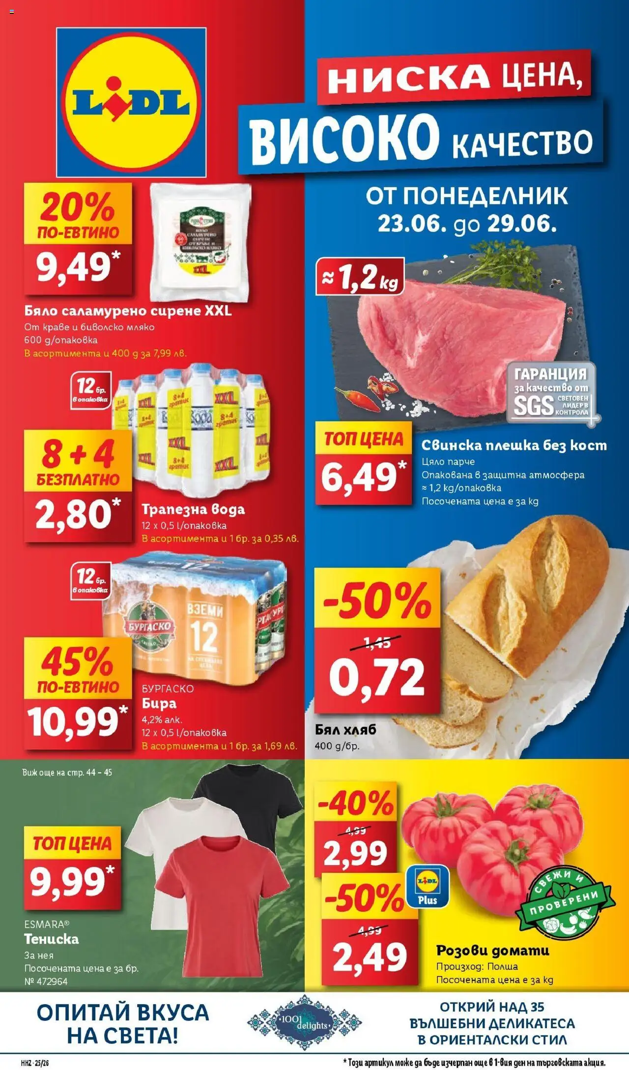  | Страница: 1 | Продукти: Вода, Бира, Домати, Бял хляб