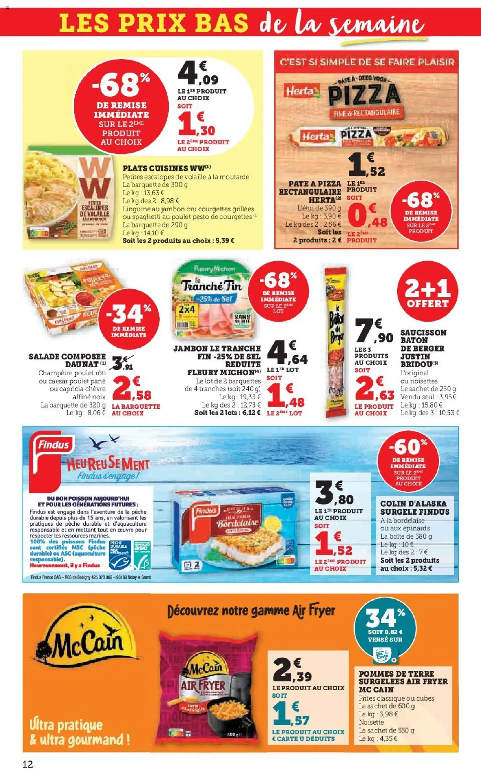 {H1} | Page: 12 | Produits: Noisettes, Frites, Volaille, Sel