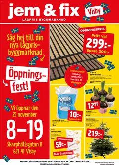 Jem & Fix - erbjudanden - Förhandsvisning av reklamblad från butik Jem & Fix aktuell från 25.11.2025