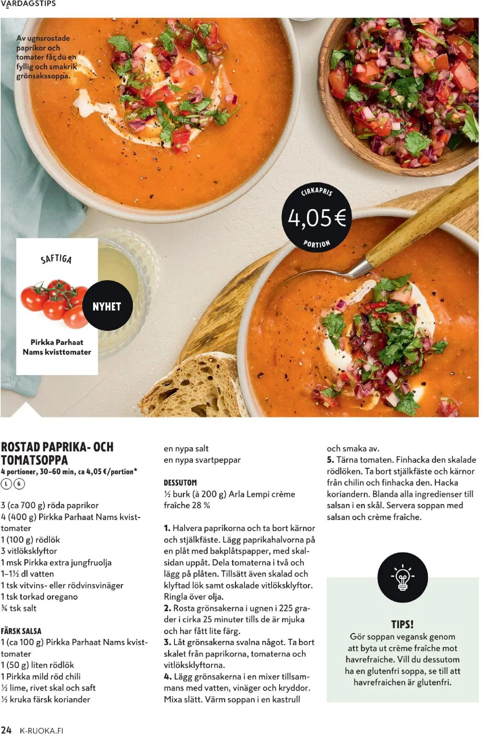 K-Market tarjoukset - K-mat – voimassa 06.05.2026 alkaen | Sivu: 24 | Tuotteet: Salsa, Oregano, Paprika, Chili