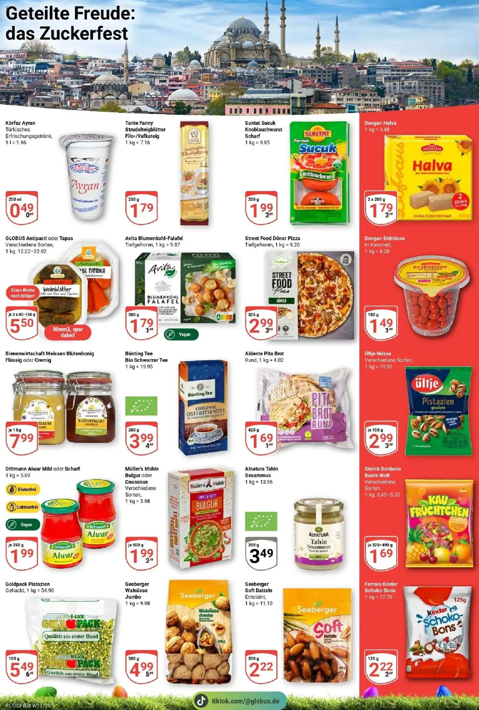 Globus prospekt Plattling	 – gültig ab 15.03.2026 | Seite: 13 | Produkte: Walnüsse, Paprika, Pizza, Tee