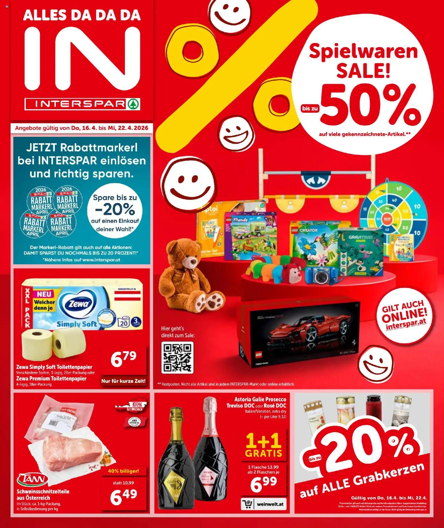 Die besten Angebote | Interspar - Flugblatt ab 16.04.2026 | - Jetzt stöbern! | Österreich