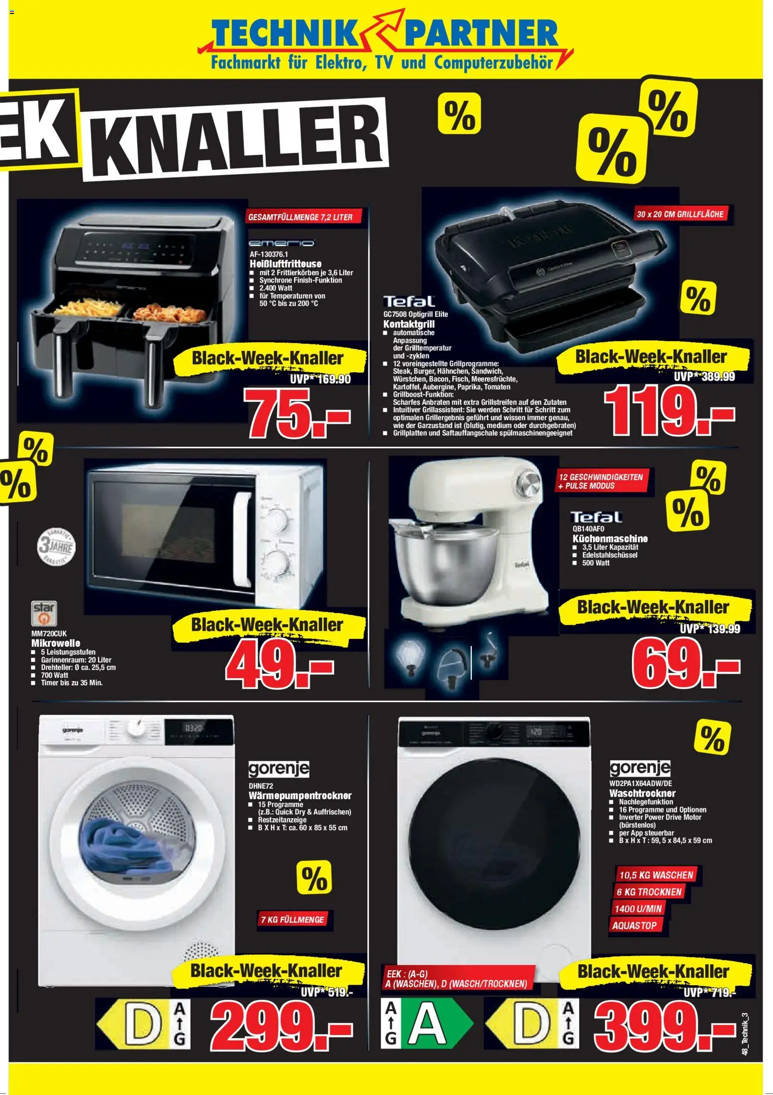 HERKULES - Black Friday – gültig ab 24.11.2025 | Seite: 3 | Produkte: Gorenje, Mikrowelle, Heißluftfritteuse, TV