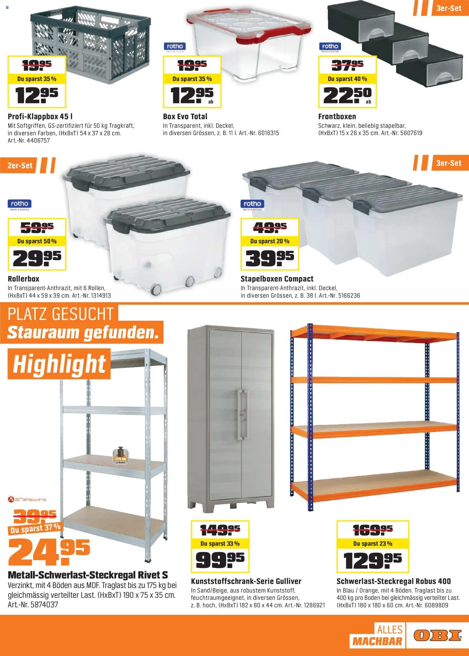 OBI - Alles machbar mit OBI. – gültig ab 27.12.2025 | Seite: 5 | Produkte: Box