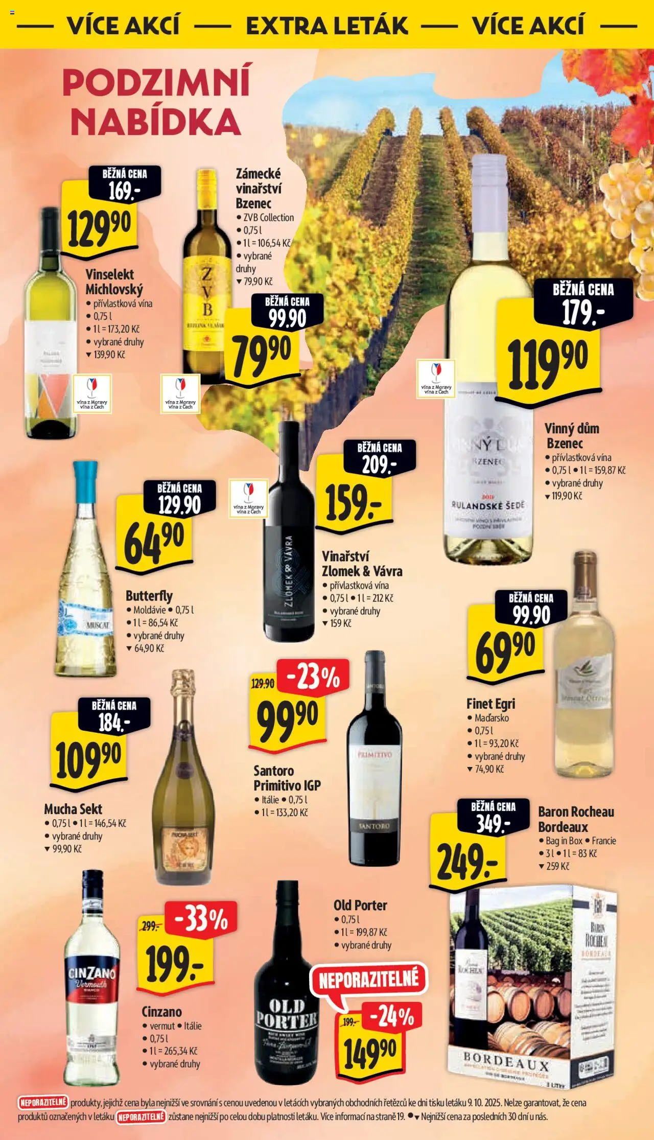 Albert leták - Supermarket od 15.10.2025 | Strana: 43 | Produkty: Cinzano, Primitivo, Sekt, Mucha sekt
