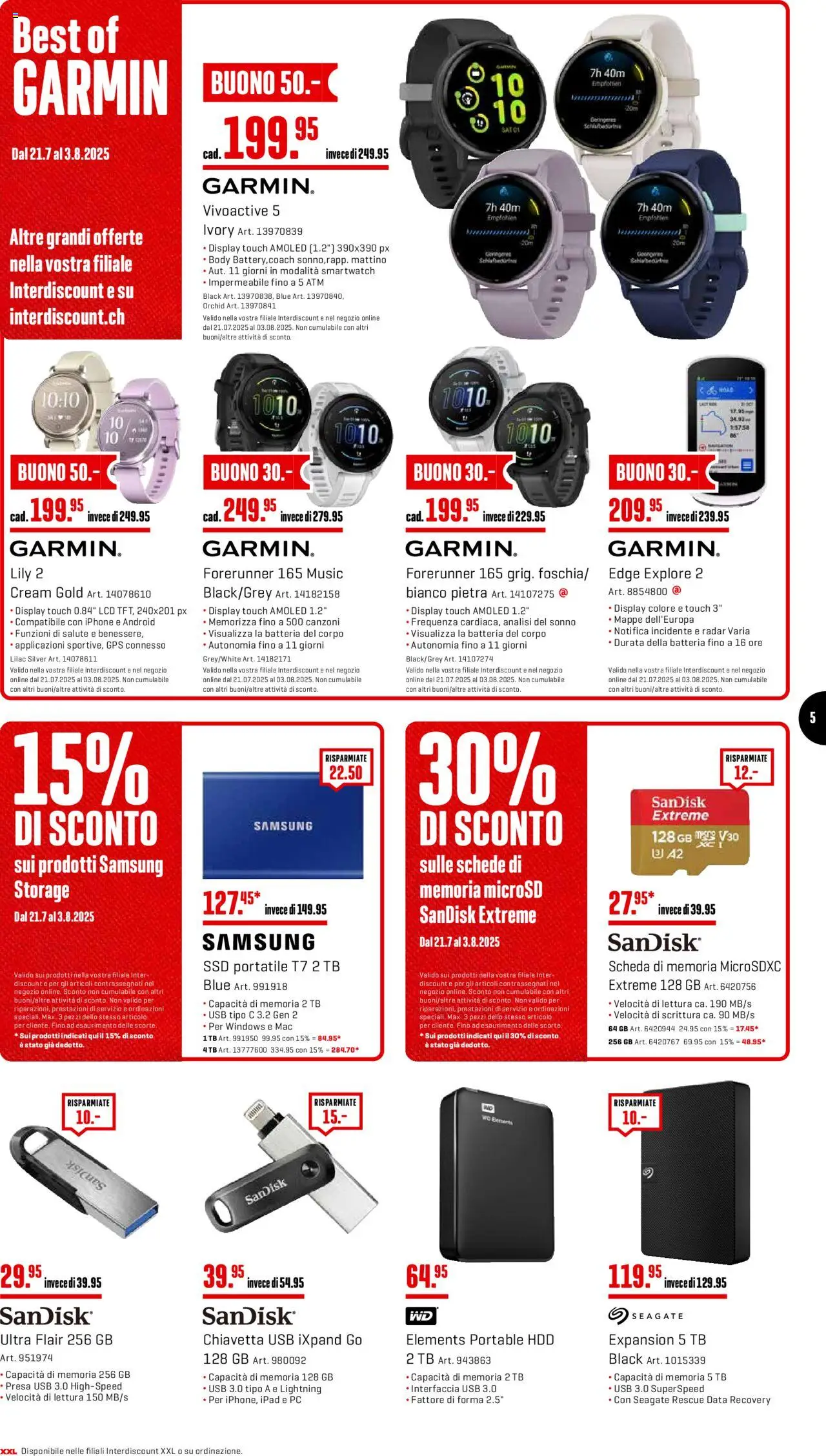 Interdiscount Aktionen IT ab 21.07.2025 | Seite: 5 | Produkte: Pc, Iphone, Ipad, Usb