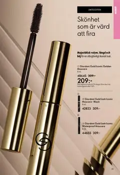 Giordani Gold Iconic Golden Mascara, 8 ml mascara for majestic volume, length and curl for an unforgettable iconic look. - Förhandsvisning av reklamblad från butik Oriflame aktuell från 01.04.2026 | Sida: 81