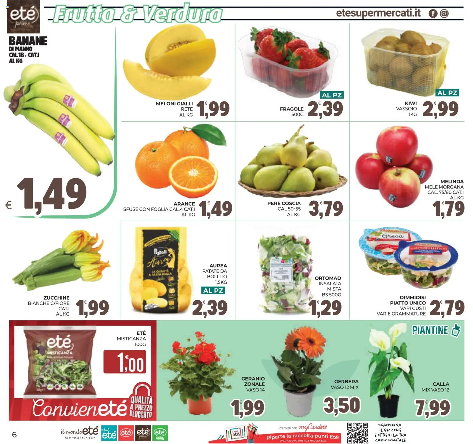 Volantino Eté del 07.04.2026 | Pagina: 6 | Prodotti: Banane, Tè, Fragole, Insalata