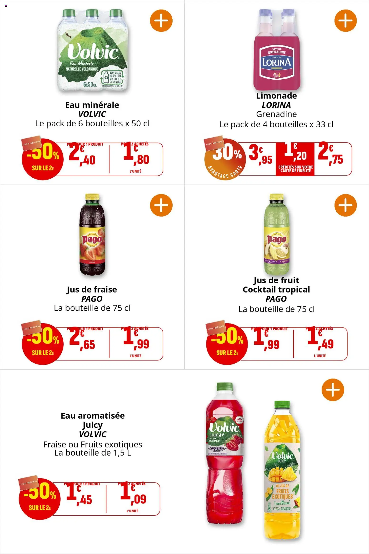 {H1} | Page: 31 | Produits: Eau minérale, Fraise, Limonade, Jus