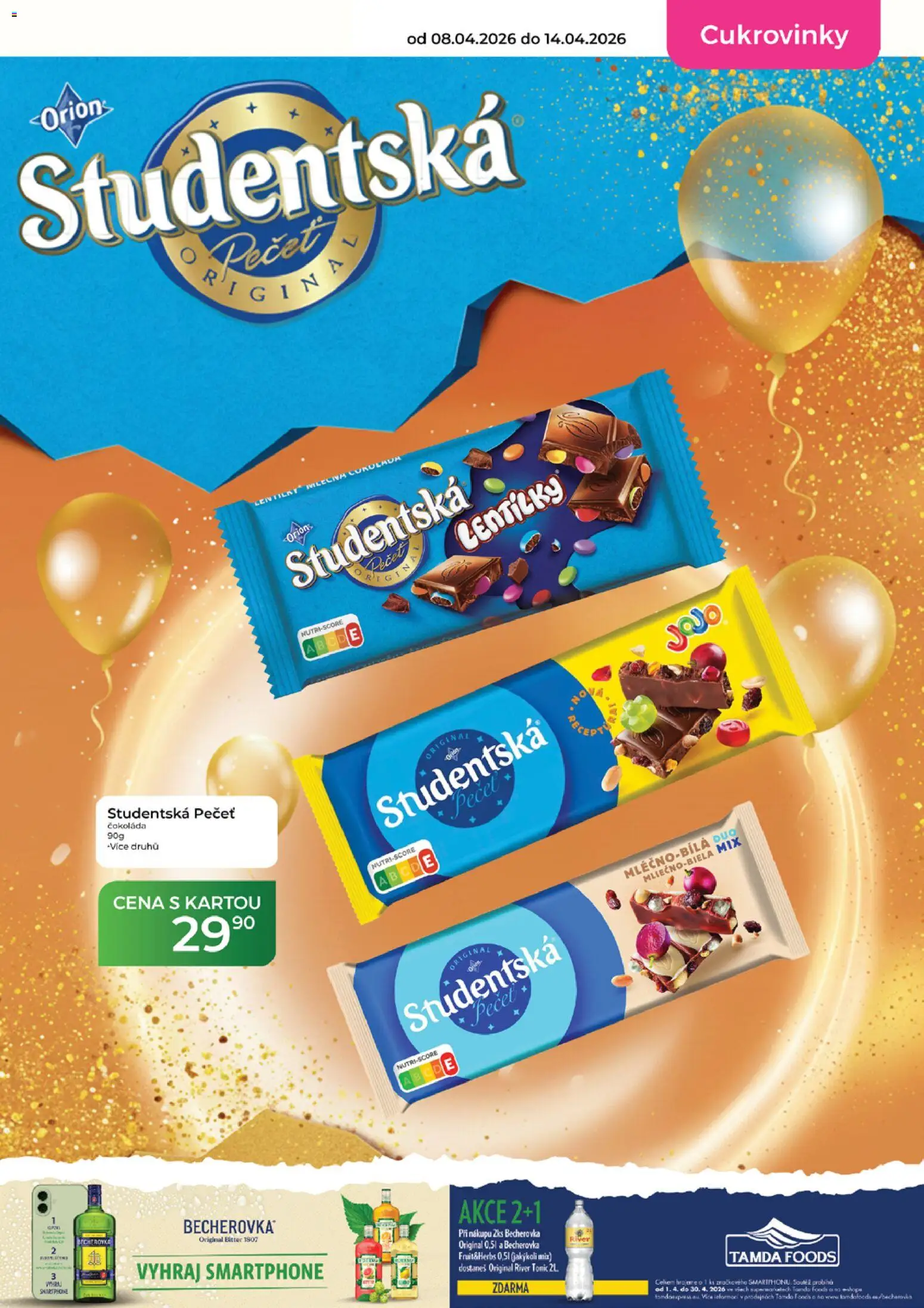 Tamda Foods leták od 08.04.2026 | Strana: 35 | Produkty: Čokoláda, Smartphone, Studentská pečeť, Lentilky