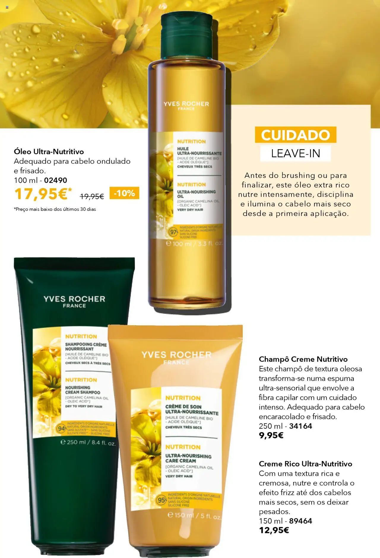 Yves Rocher catálogo 10 │ válido de 31.07.2025 | Página: 64 | Produtos: Shampoo, Óleo, Creme