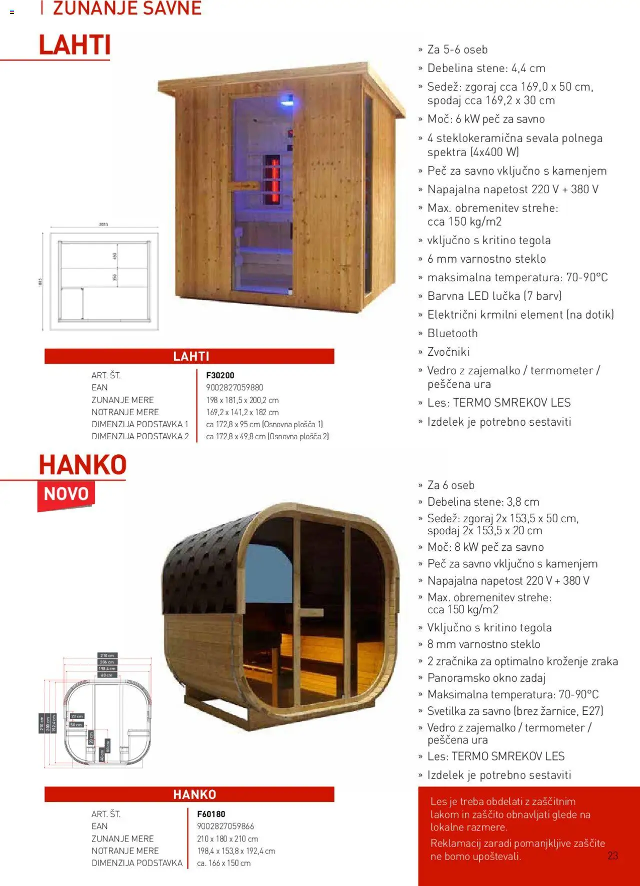 Bauhaus katalog wellness │ velja od 01.01.2025 | Stran: 23 | Izdelki: Termometer, Svetilka, Okno, Vedro