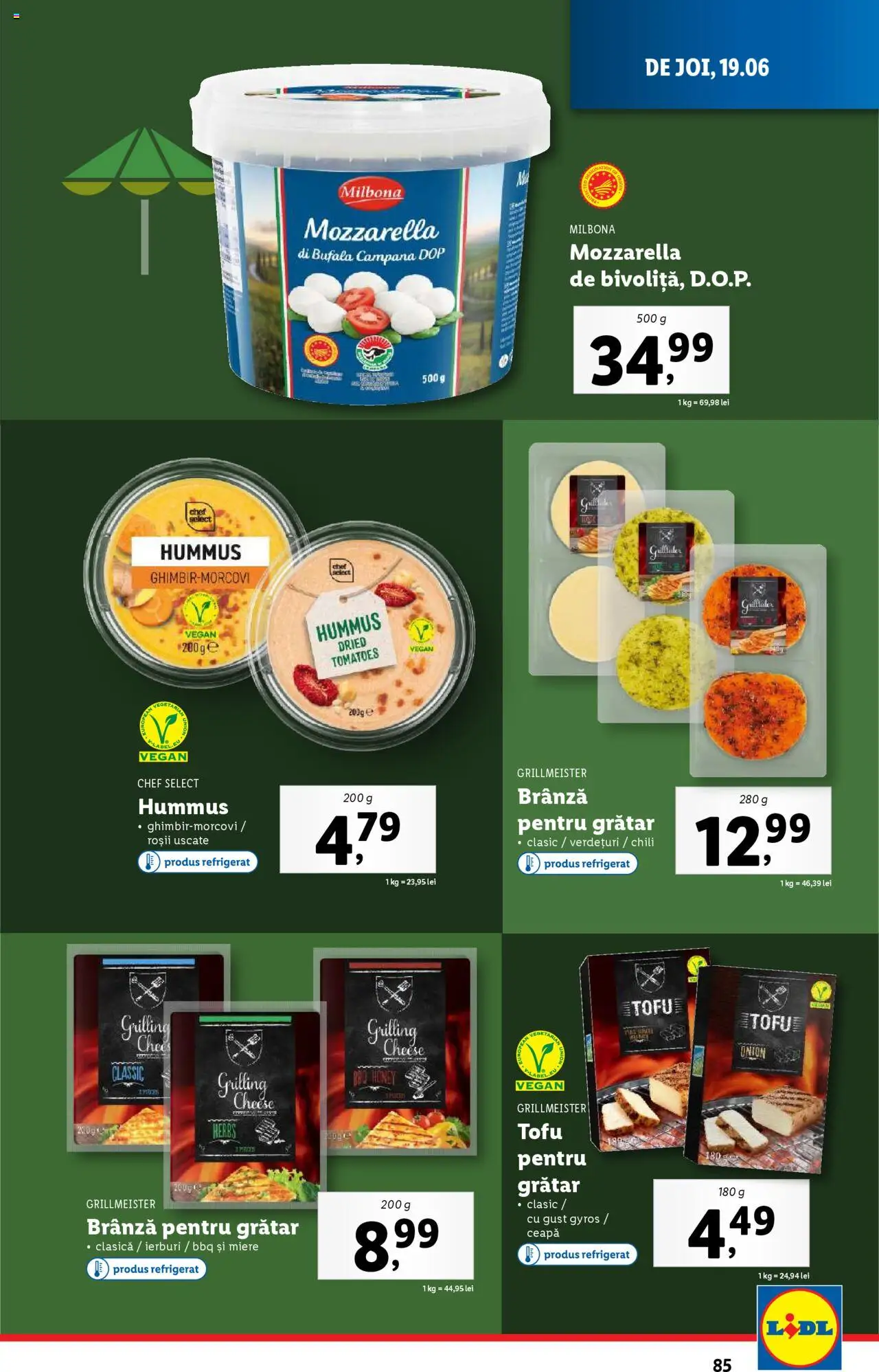 Catalog Lidl – valabil de la 16.06.2025 | Pagină: 85 | Produse: Grătar, Brânză, Roșii, Ceapă