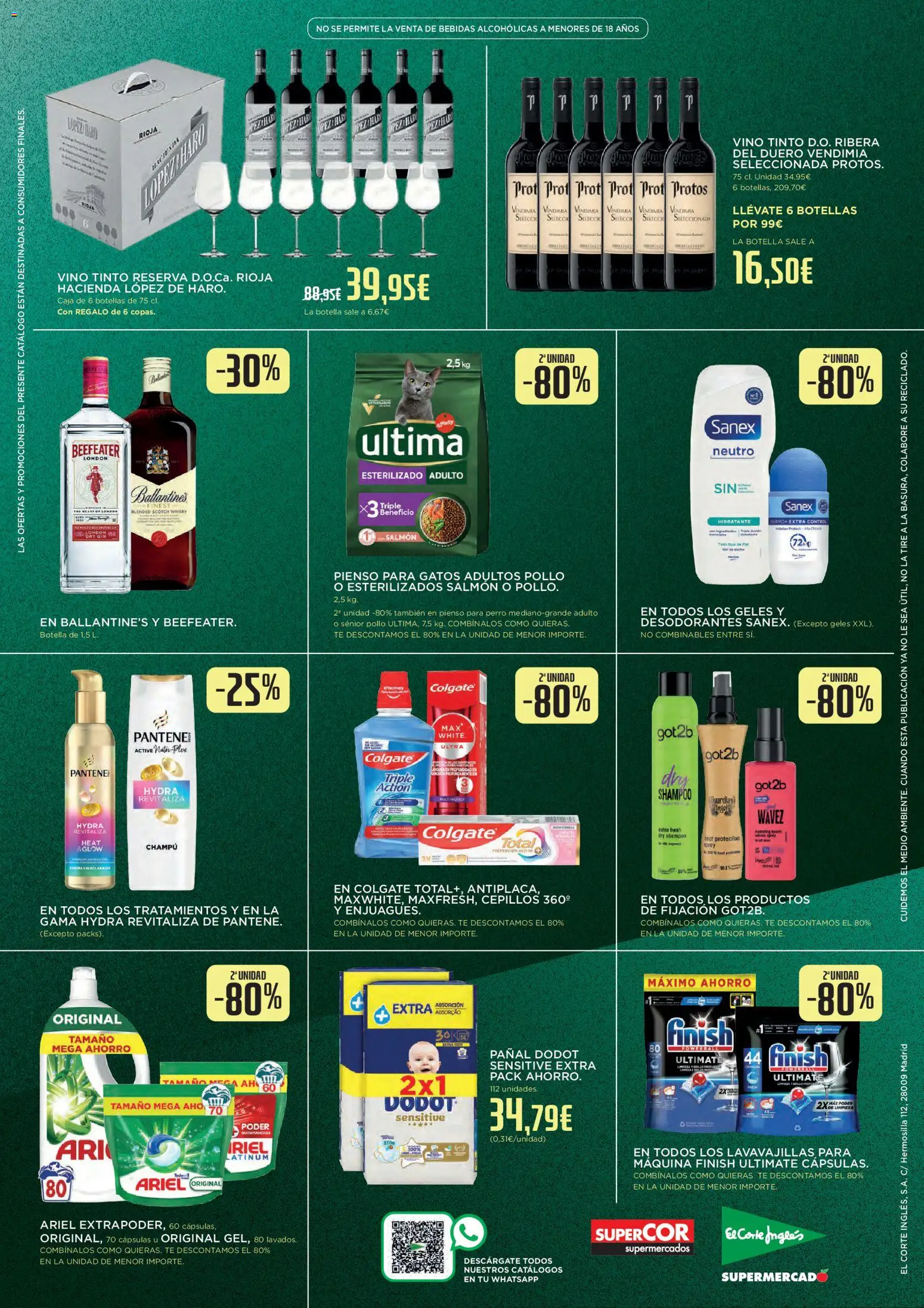 Supercor - Black Friday Canarias │ válido desde el 24.11.2025 | Página: 4 | Productos: Vino, Té, Whisky, Lavavajillas