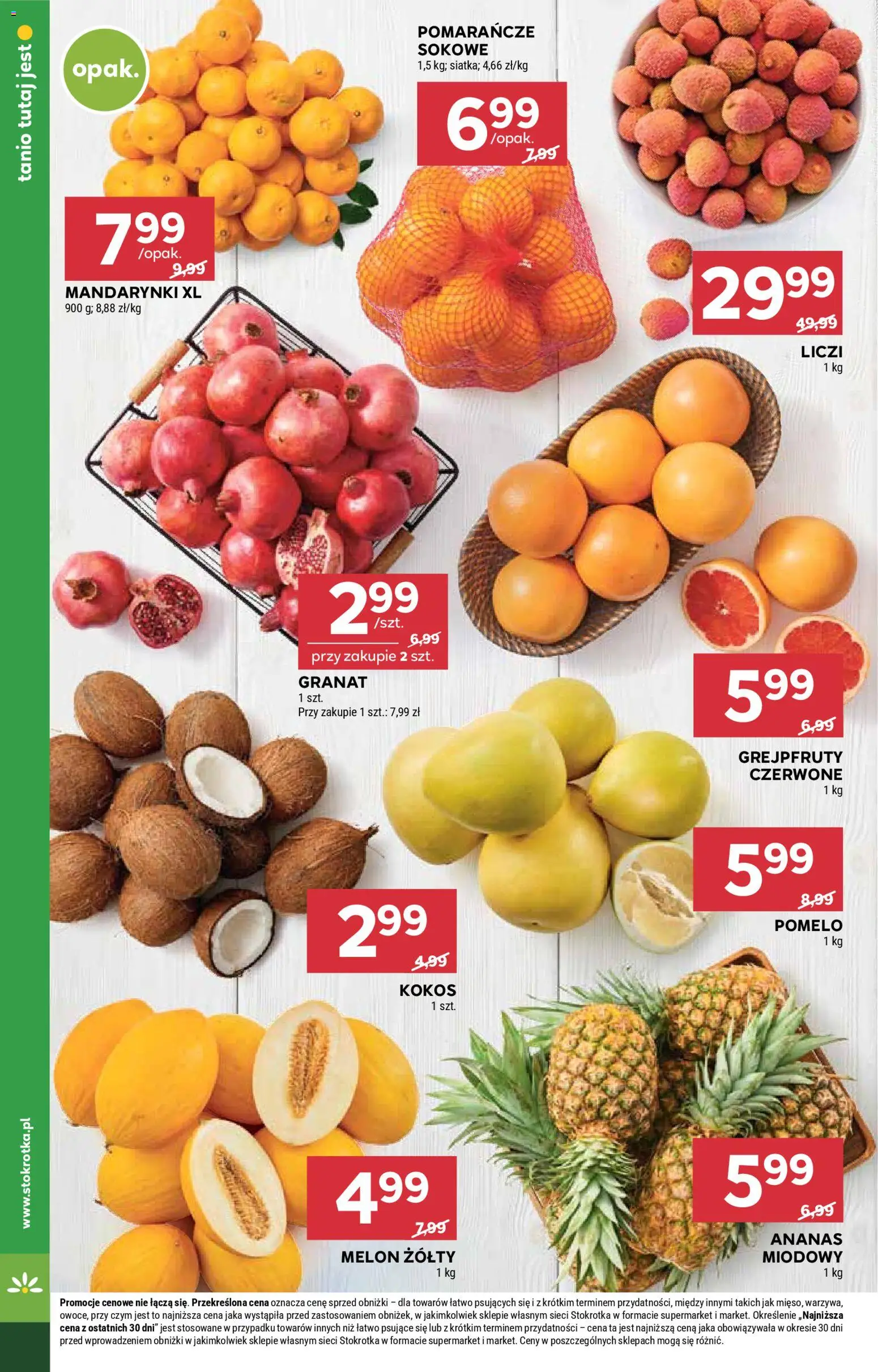 Stokrotka Gazetka od 29.12.2025 | Strona: 12 | Produkty: Melon, Stokrotka, Pomelo, Mandarynki