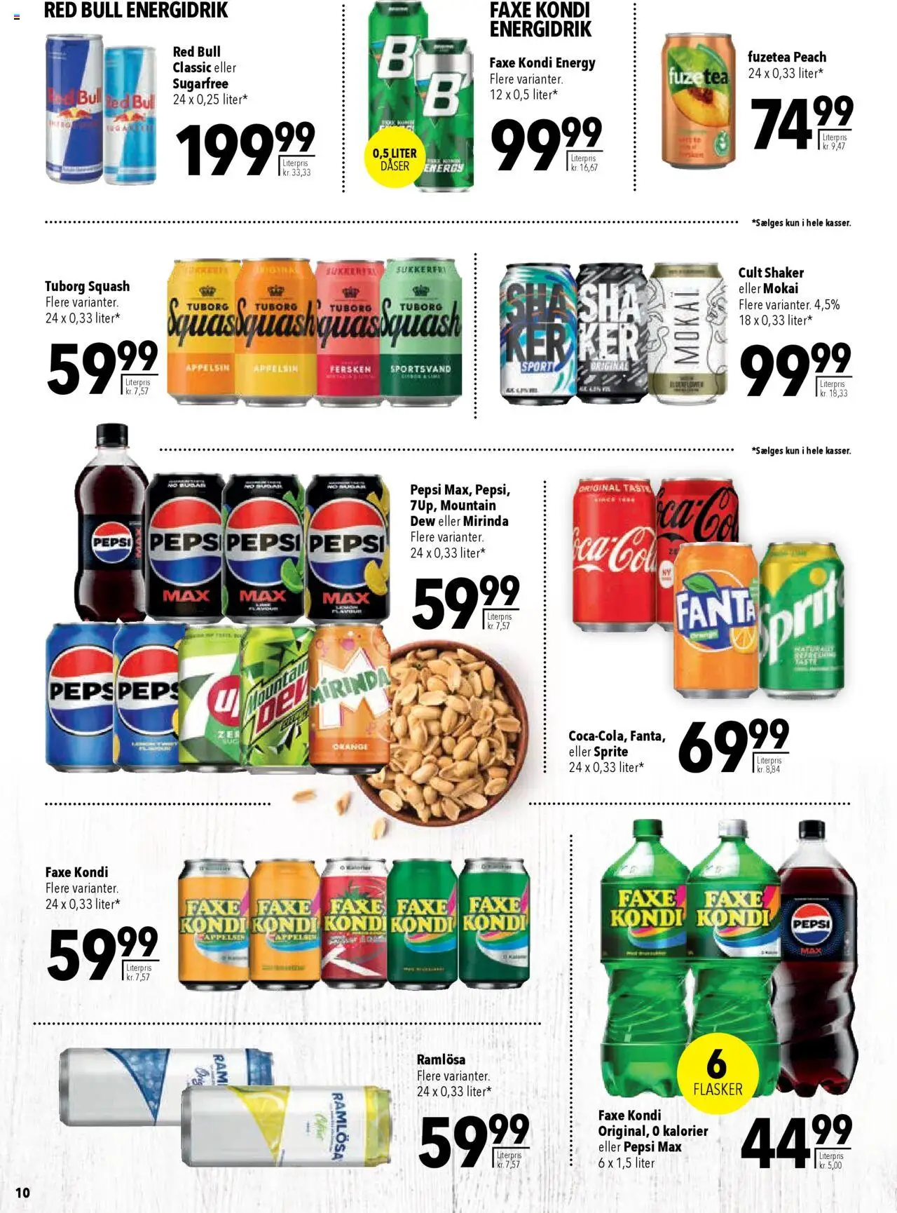 CITTI Markt - Dänemark-Werbung - gültig ab dem 13.08.2025 | Seite: 10 | Produkte: Pepsi max, Red bull, Sprite, Energy
