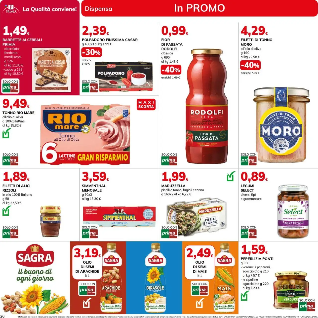 Volantino Basko del 30.09.2025 | Pagina: 26 | Prodotti: Cioccolato, Verdure, Olio, Mais