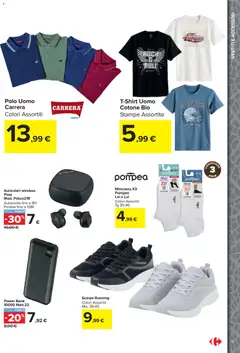 Anteprima del volantino Carrefour volantino Market - Catalogo arredo giardino valido a partire dal 23.03.2026 | Pagina: 11 | Prodotti: Auricolari, Power bank, Scarpe, Jeans