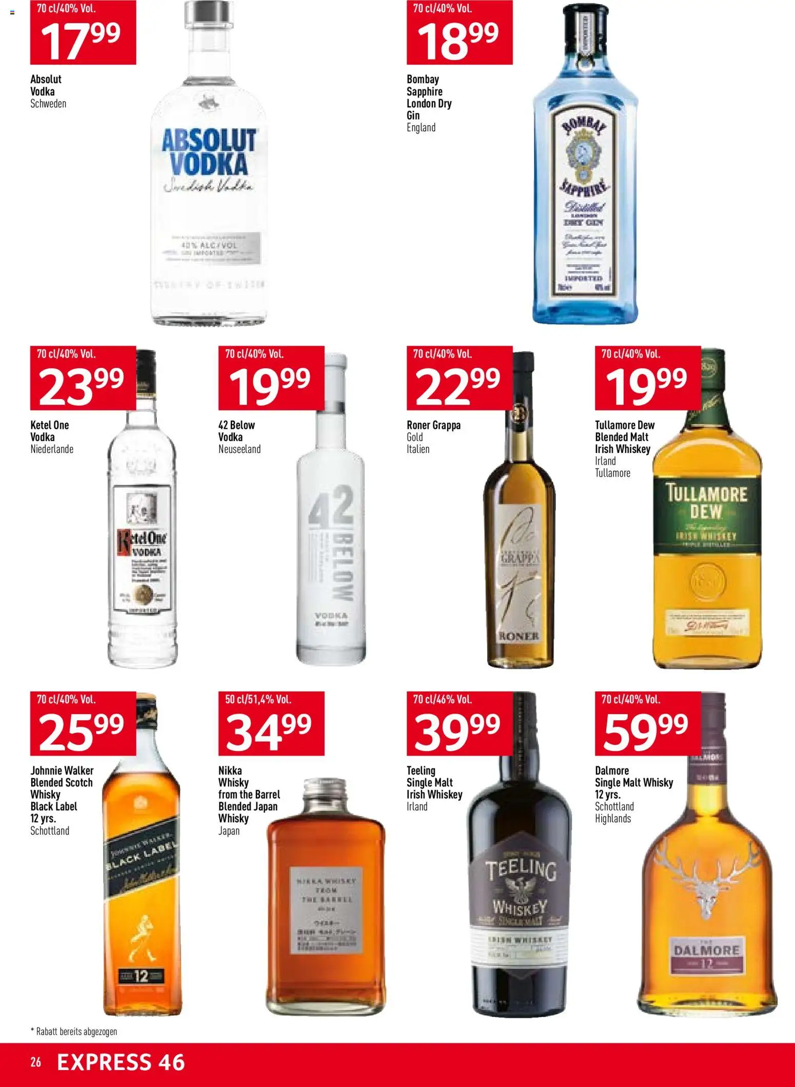 Prodega Aktionen – gültig ab 10.11.2025 | Seite: 26 | Produkte: Whiskey