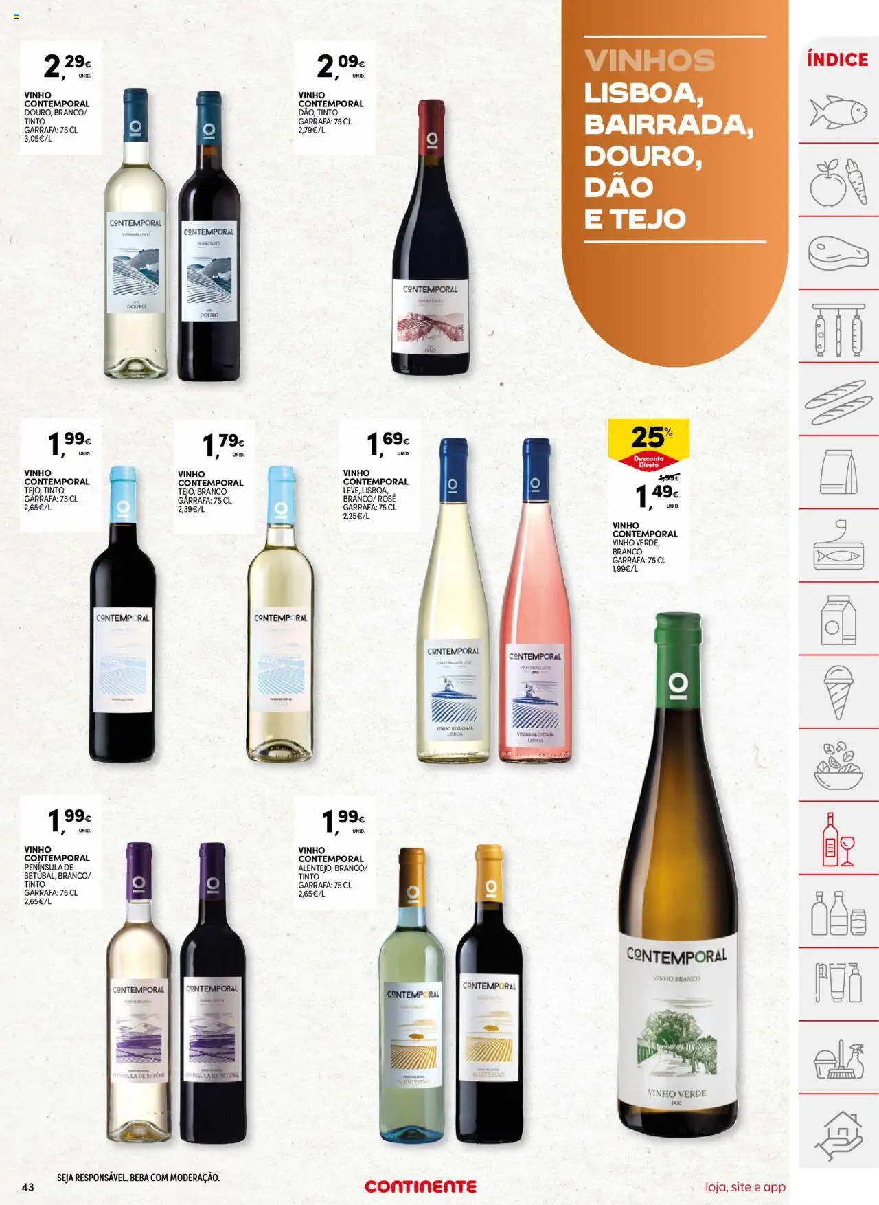 Continente folheto │ válido de 12.08.2025 | Página: 43 | Produtos: Vinho