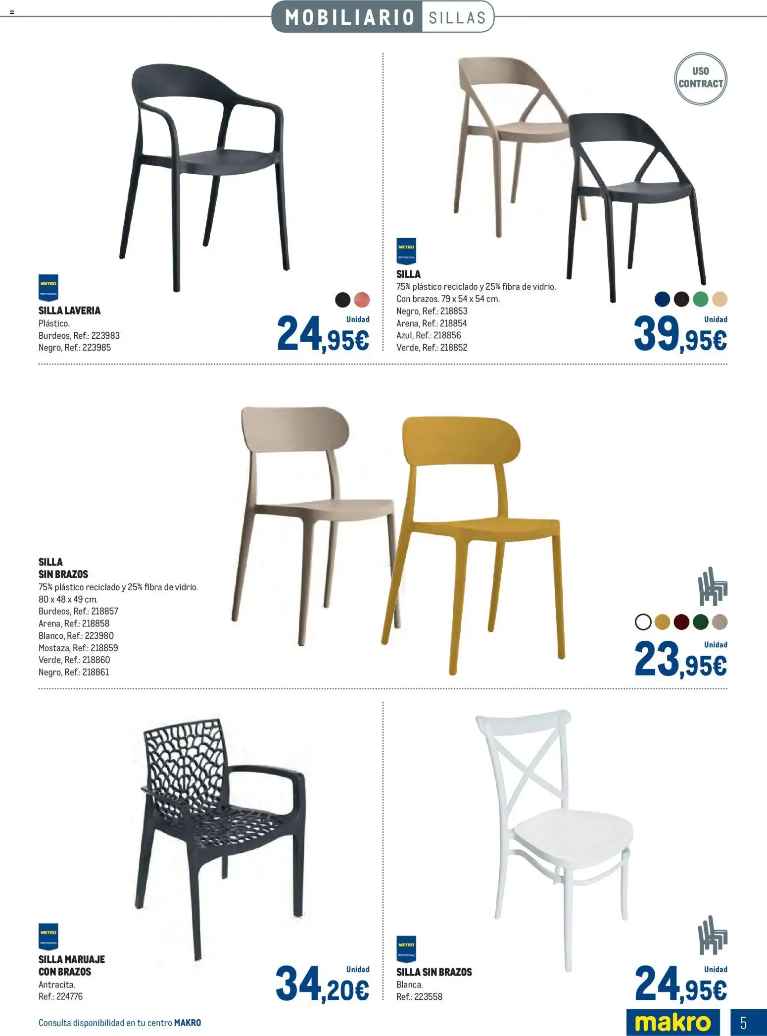 Makro - Especial Terrazas Canarias │ válido desde el 09.03.2026 | Página: 5 | Productos: Silla