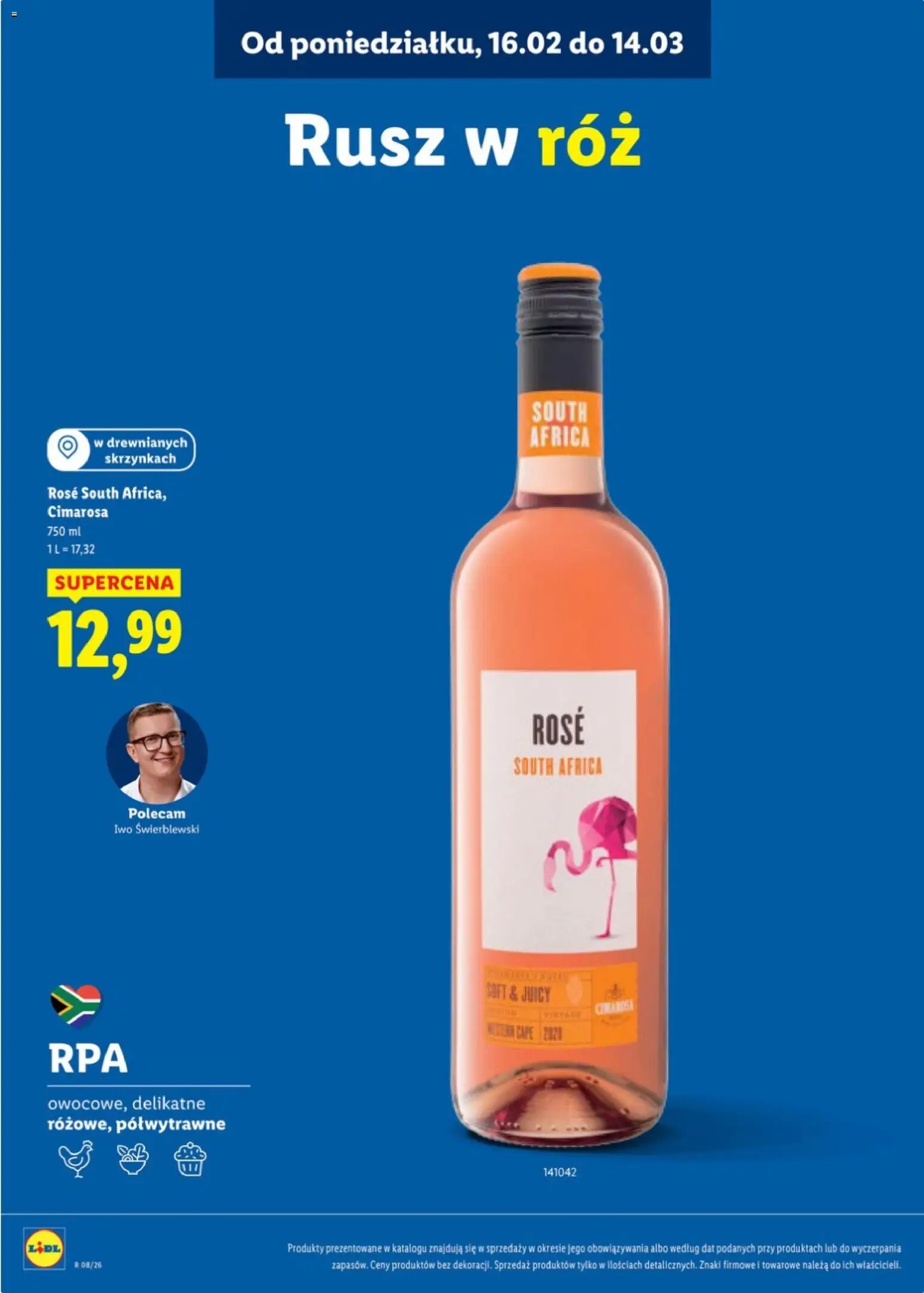 Lidl Katalog karta win od 16.02.2026 | Strona: 21 | Produkty: Róż