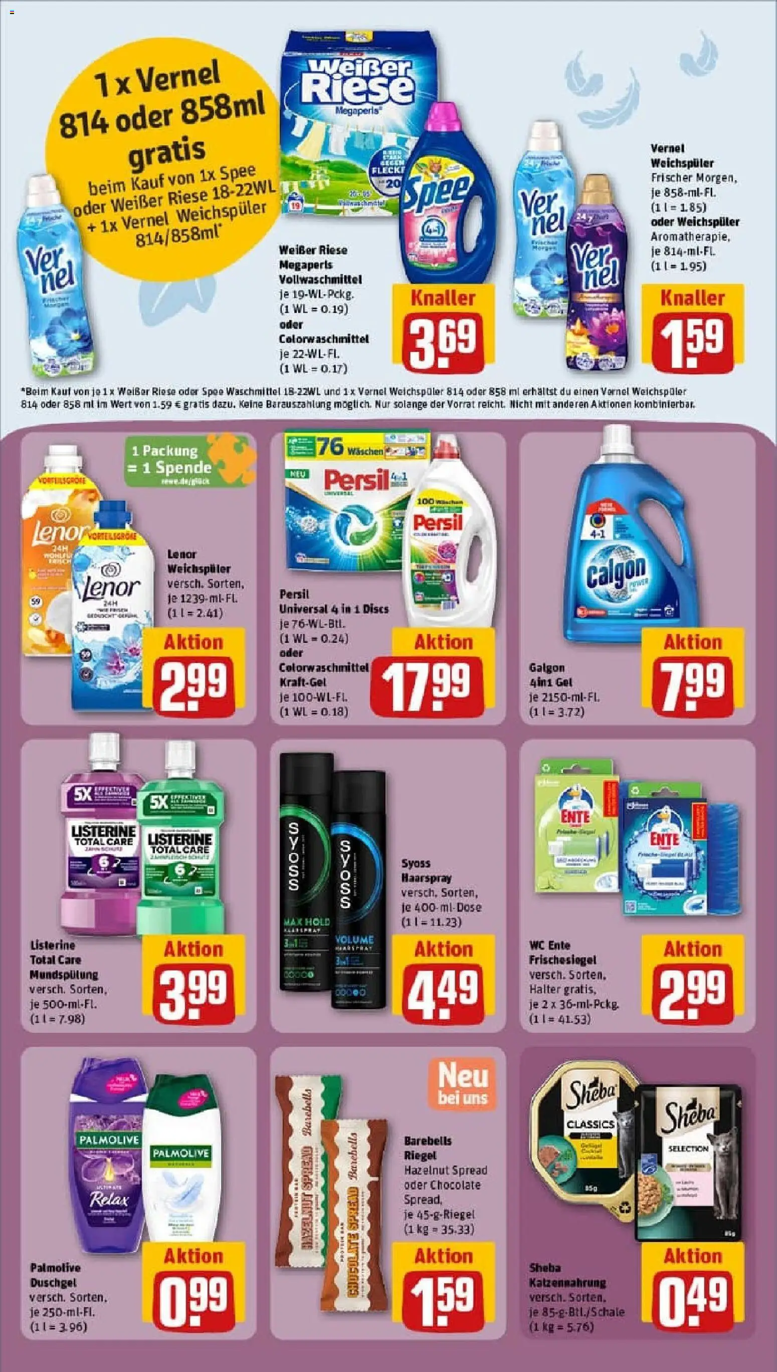 Rewe prospekt Oberhausen	 – gültig ab 26.10.2025 | Seite: 28 | Produkte: Duschgel, Shower Gel, Ente, Vernel