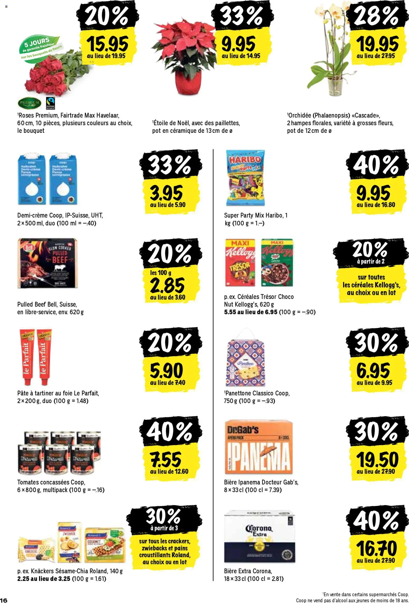 Coop - Les actions de la semaine – gültig ab 27.11.2025 | Seite: 16