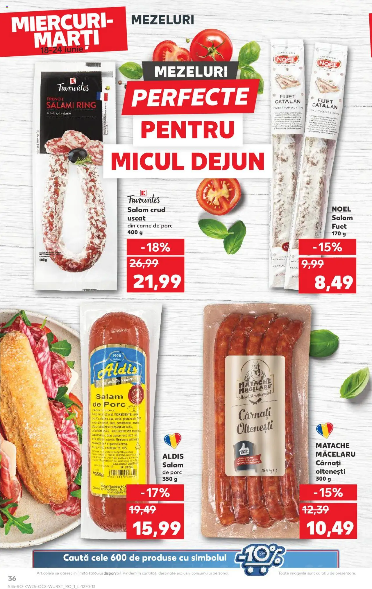 Kaufland RO akciós ujság - amely érvényes a következő dátumtól: 18.06.2025 | Oldal: 36