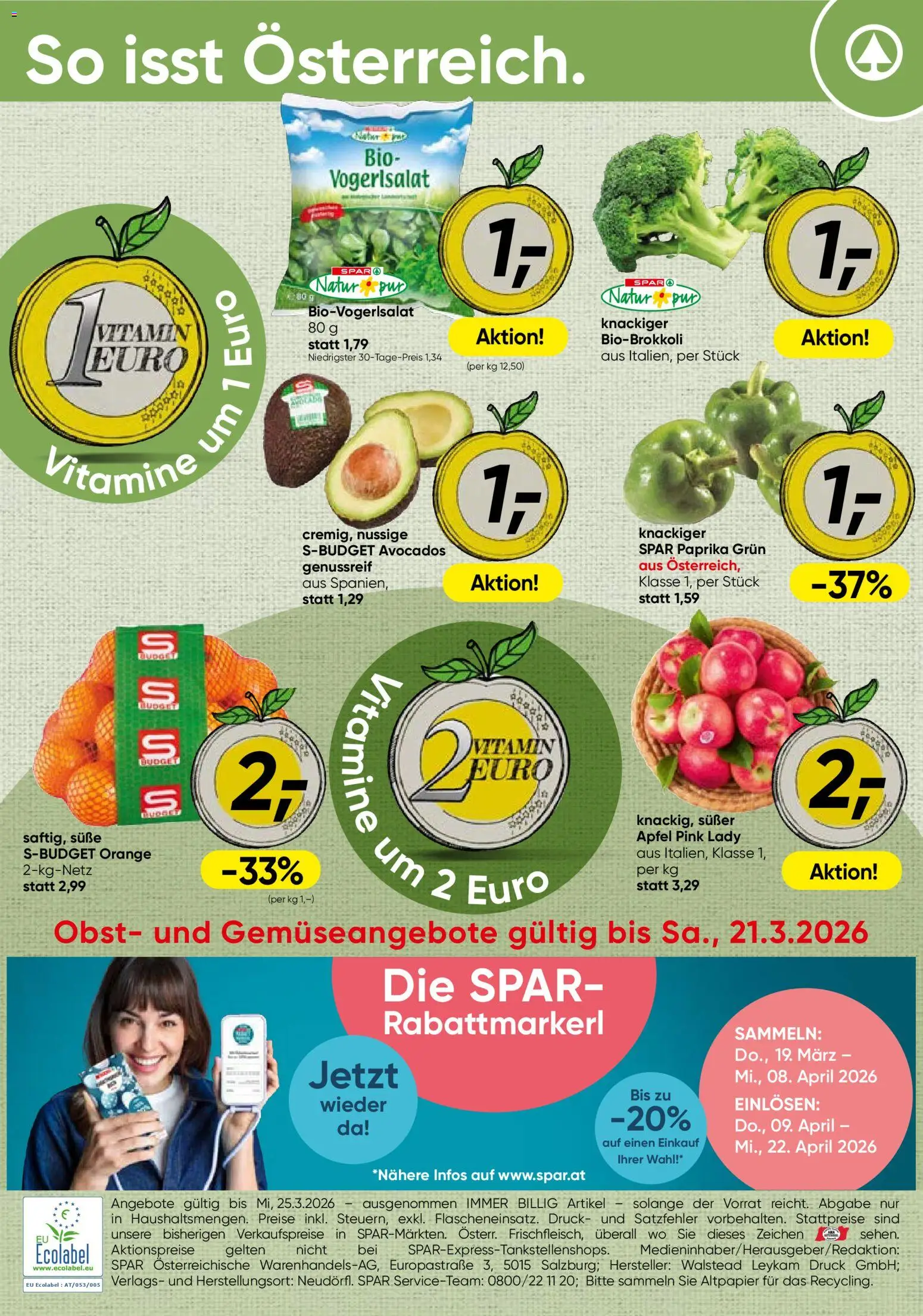 Spar Flugblatt - Oberösterreich gültig ab 19.03.2026 | Seite: 16 | Produkte: Obst, Äpfel