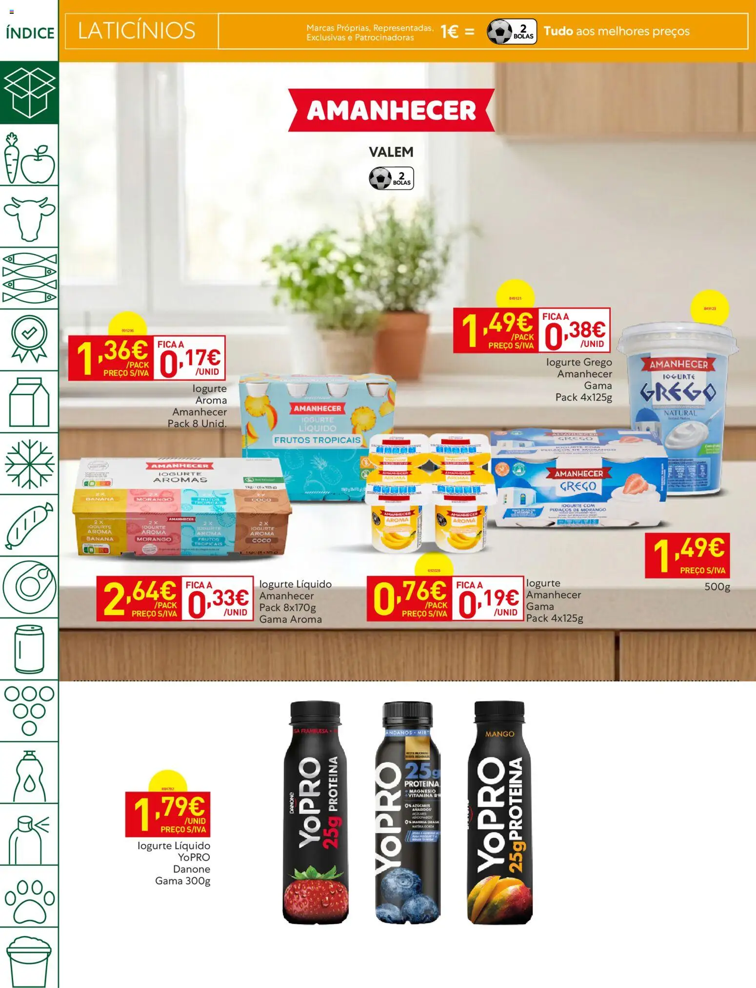 Recheio - Bons Negócios Madeira │ válido de 07.04.2026 | Página: 14 | Produtos: Banana, Iogurte, Iogurte liquido, Proteina