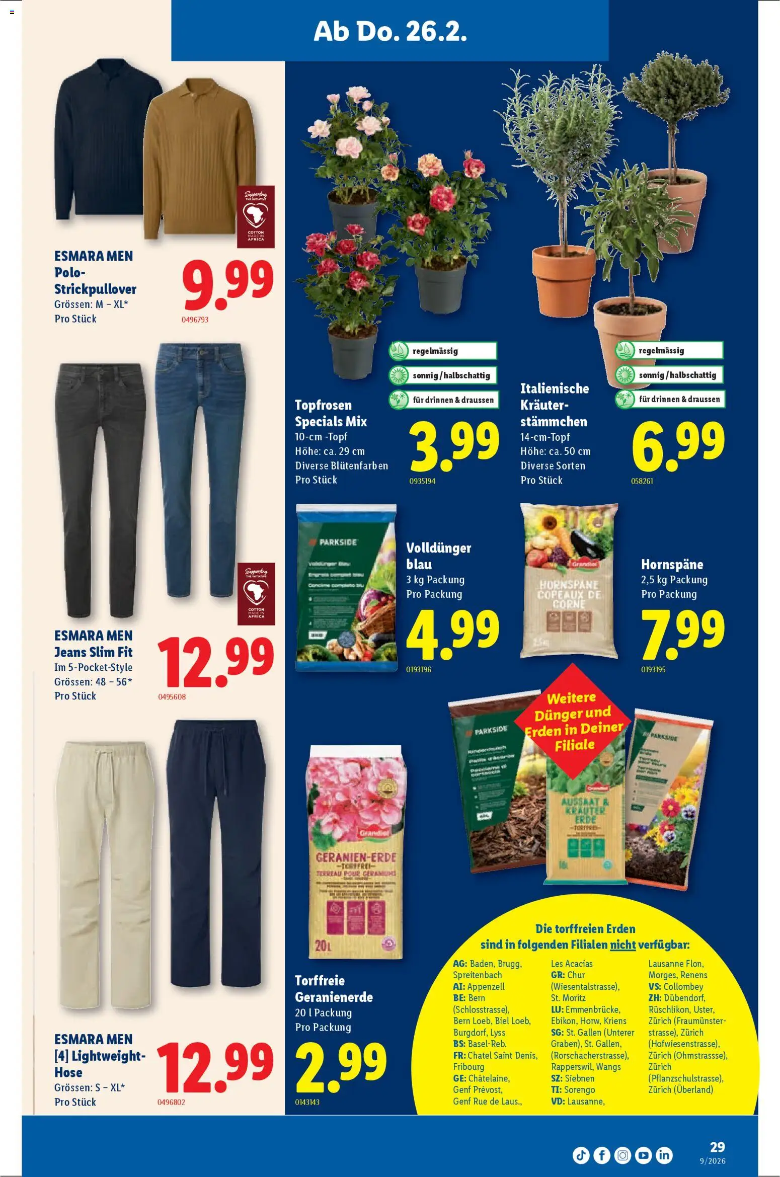 Lidl Aktionen – gültig ab 26.02.2026 | Seite: 29 | Produkte: Hose, Jeans