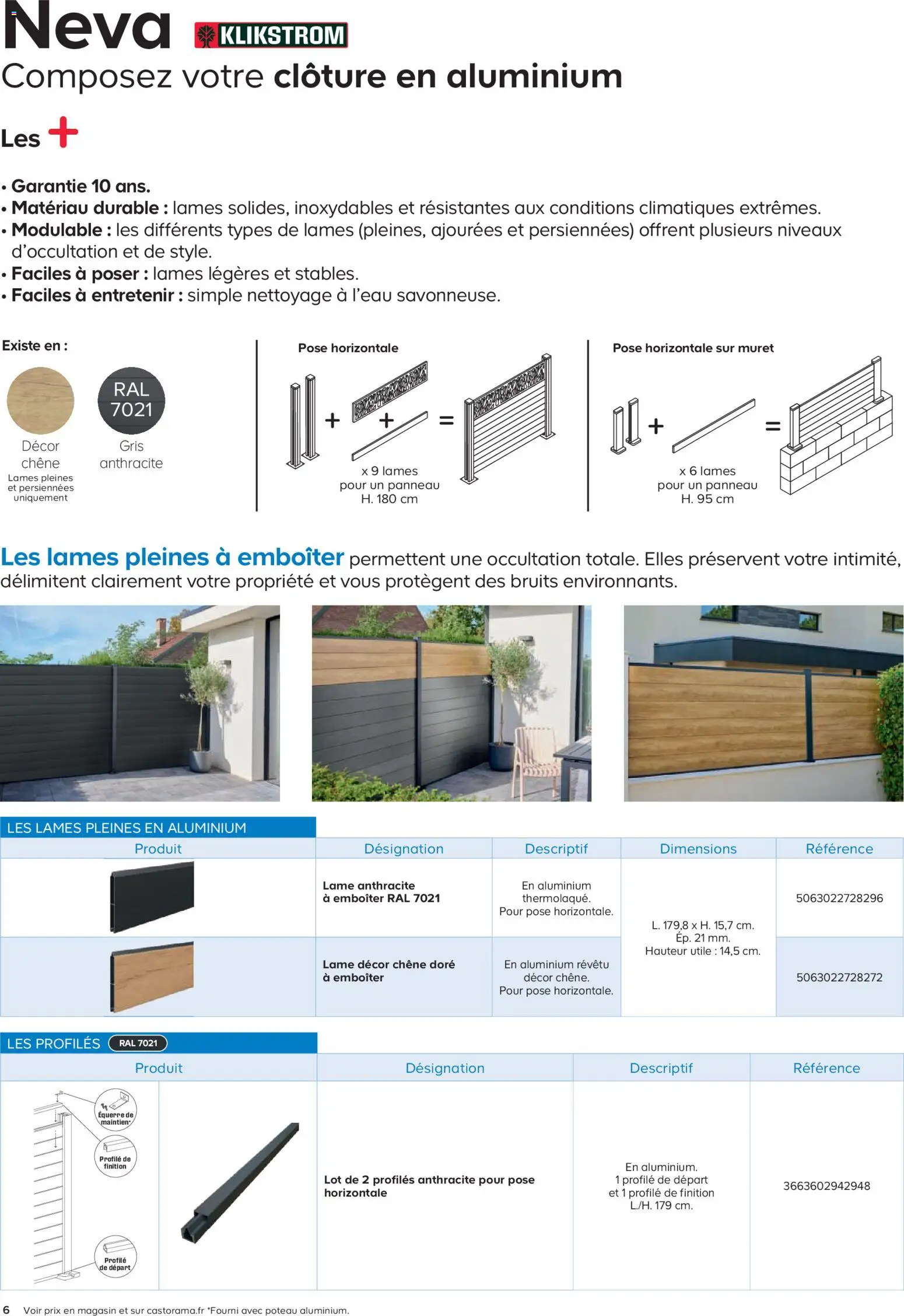 {H1} | Page: 6 | Produits: Clôture