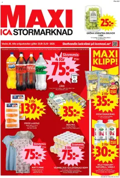 ICA Maxi - erbjudanden - Förhandsvisning av reklamblad från butik ICA Maxi aktuell från 25.08.2025