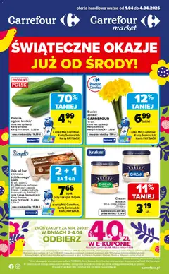 Pogląd oferty "Carrefour gazetka - Świąteczne Okazje Już Od Środy" - ważna od 01.04.2026