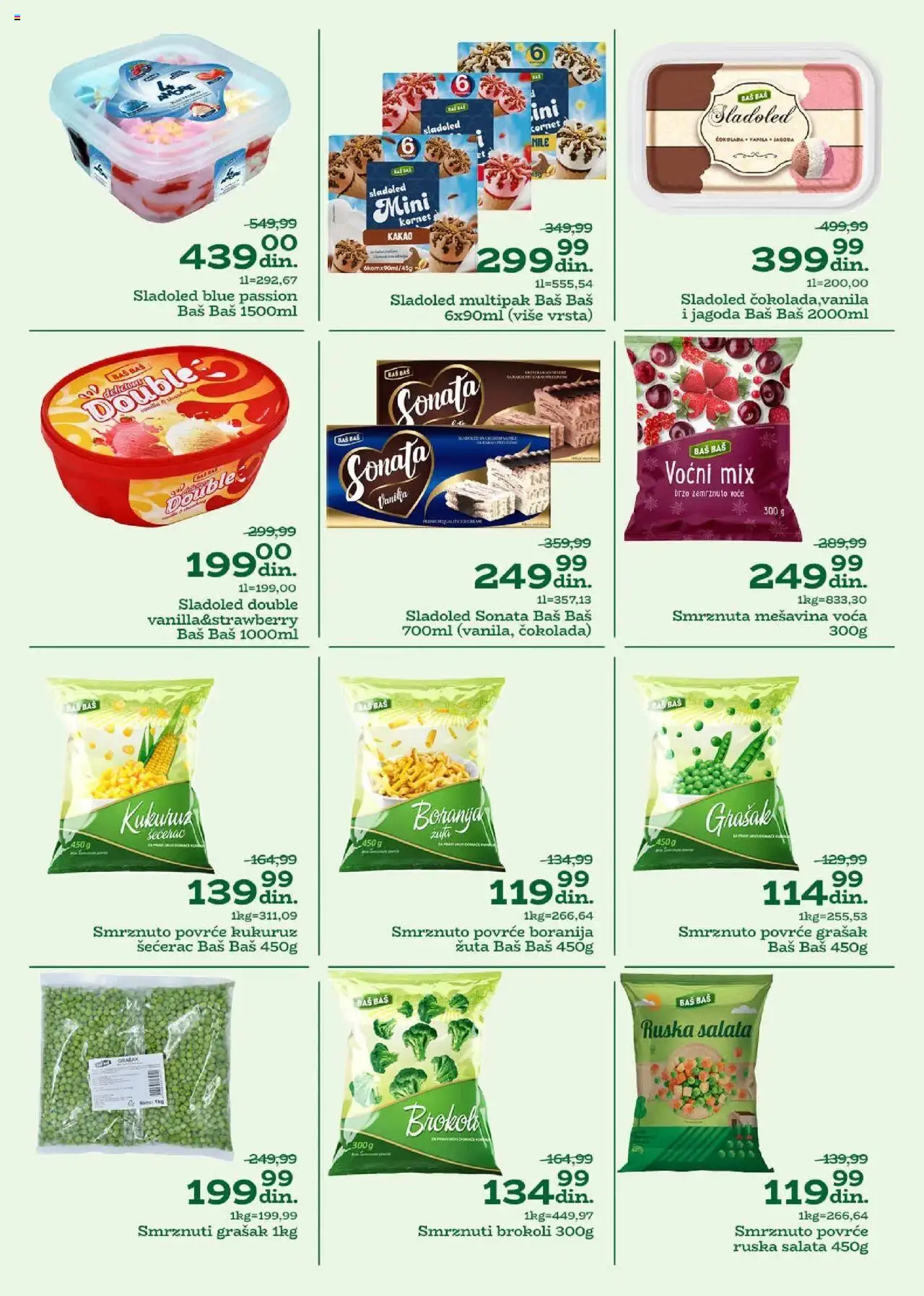 Univerexport katalog - važi od 08.07.2025 | Strana: 2 | Proizvode: Salata, Jagoda, Kukuruz, Čokolada
