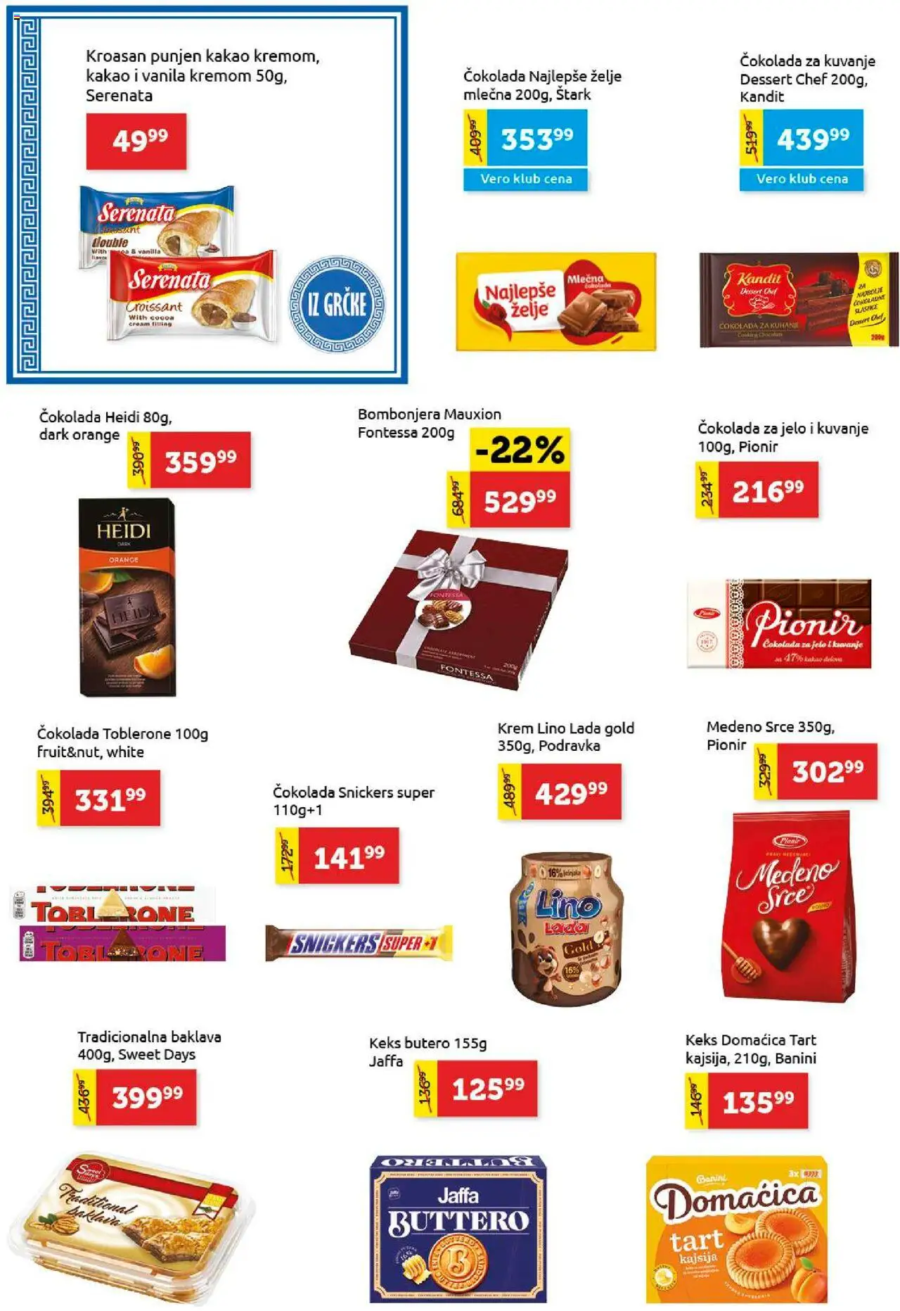 SuperVERO katalog - važi od 16.10.2025 | Strana: 16 | Proizvode: Čokolada za kuvanje, Kajsija, Toblerone, Čokolada
