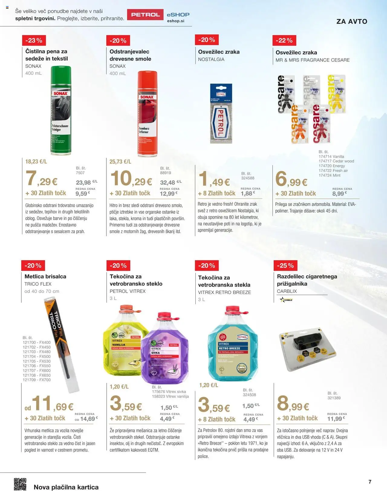 Novi Petrol katalog ponudbe – veljaven od 01.09.2025 | Stran: 7 | Izdelki: Usb, Vticnica, Disava