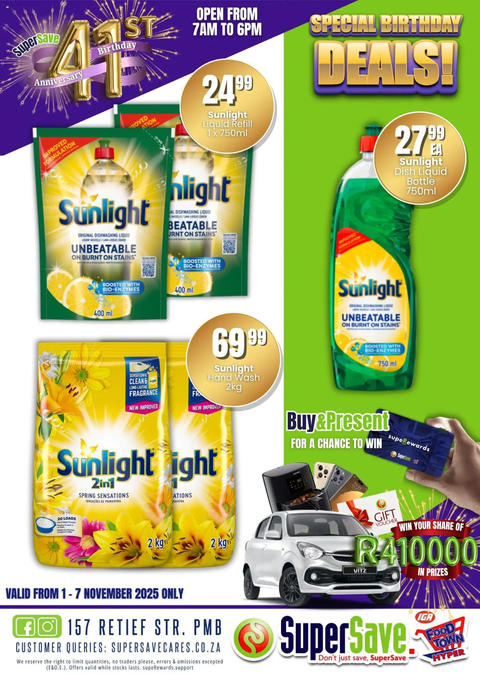 New Super Save catalogue – valid from 31.10.2025 | Page: 14 | Products: Light, Fragrance, Powder, Dishwashing liquid