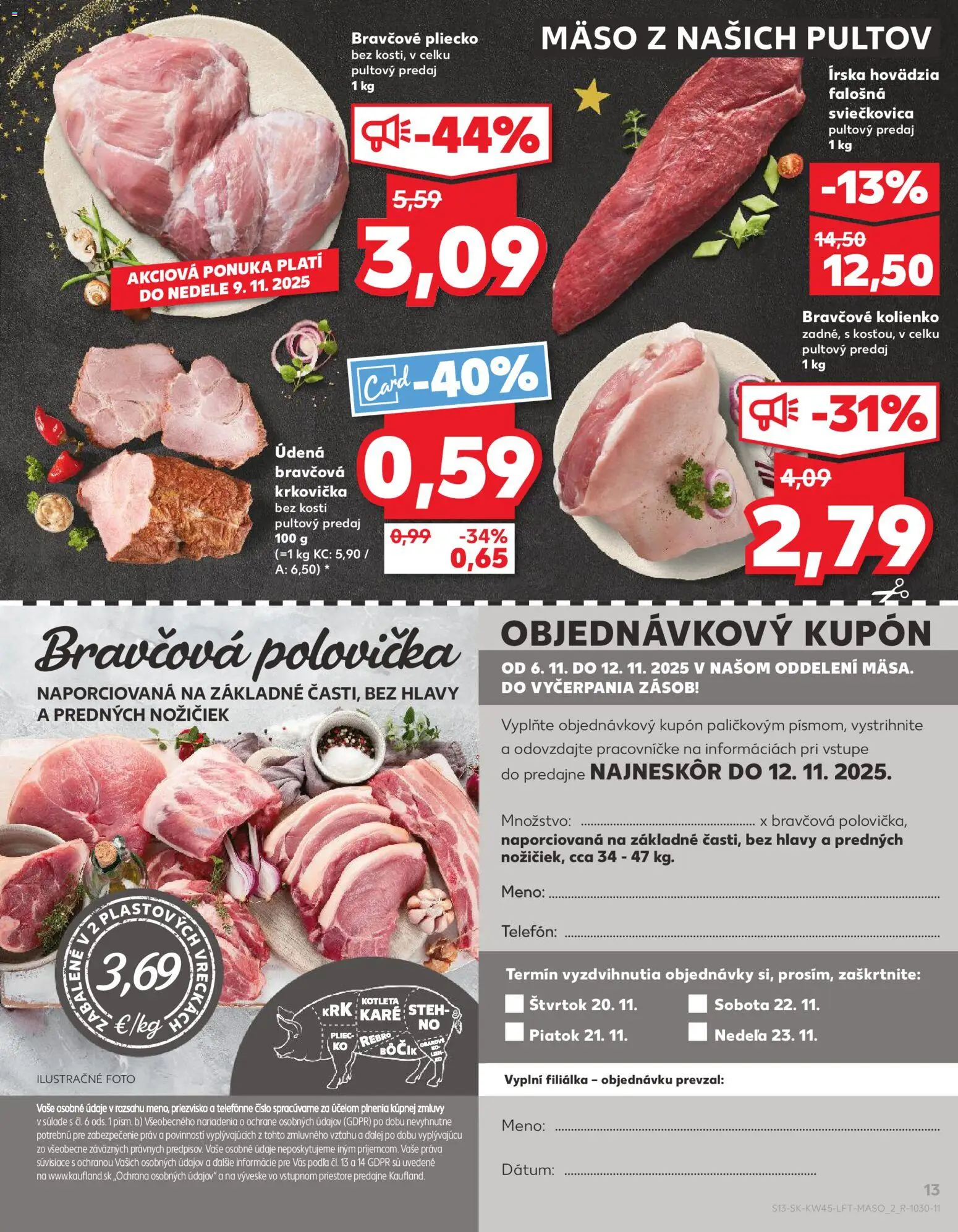 Kaufland SK akciós ujság - amely érvényes a következő dátumtól: 06.11.2025 | Oldal: 13 | Termékek: Telefon