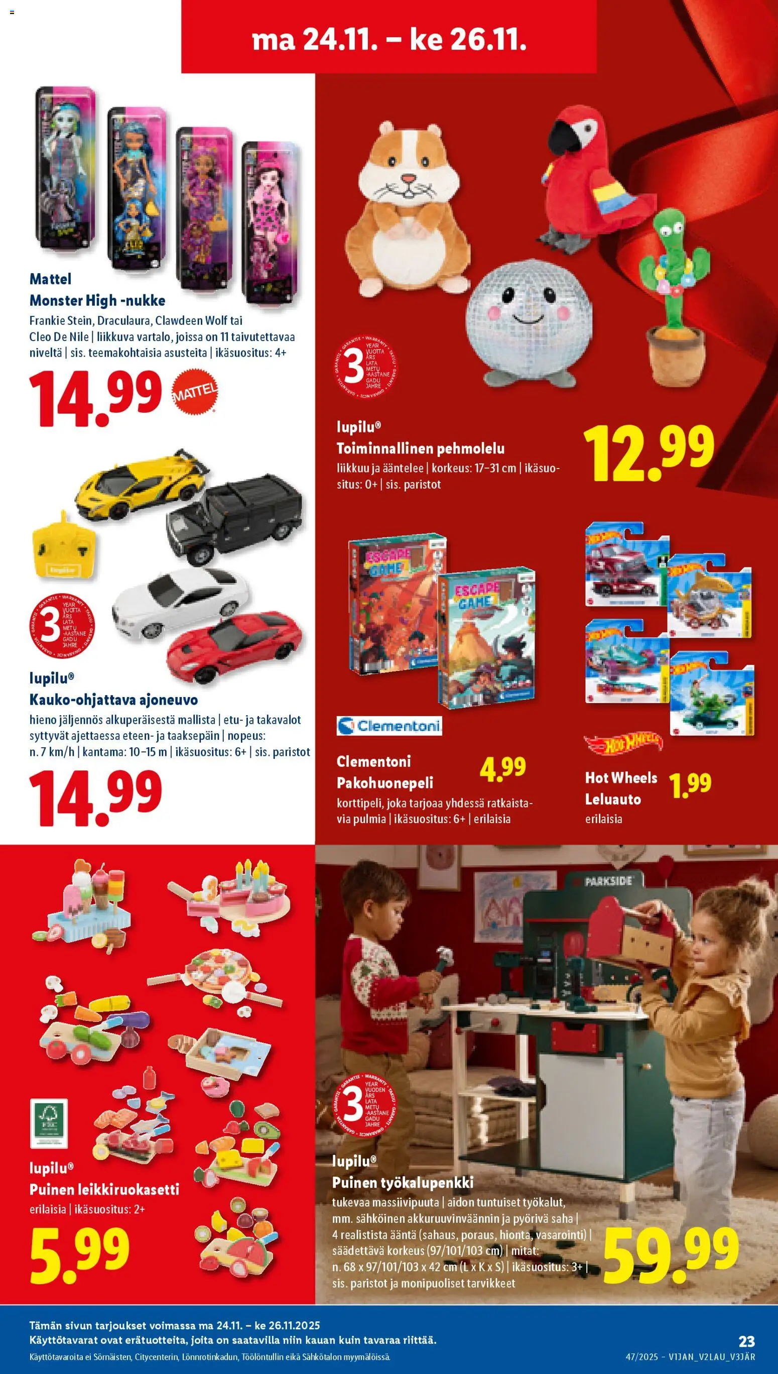 Lidl tarjoukset - Helsinki – voimassa 20.11.2025 alkaen | Sivu: 25 | Tuotteet: Paristot