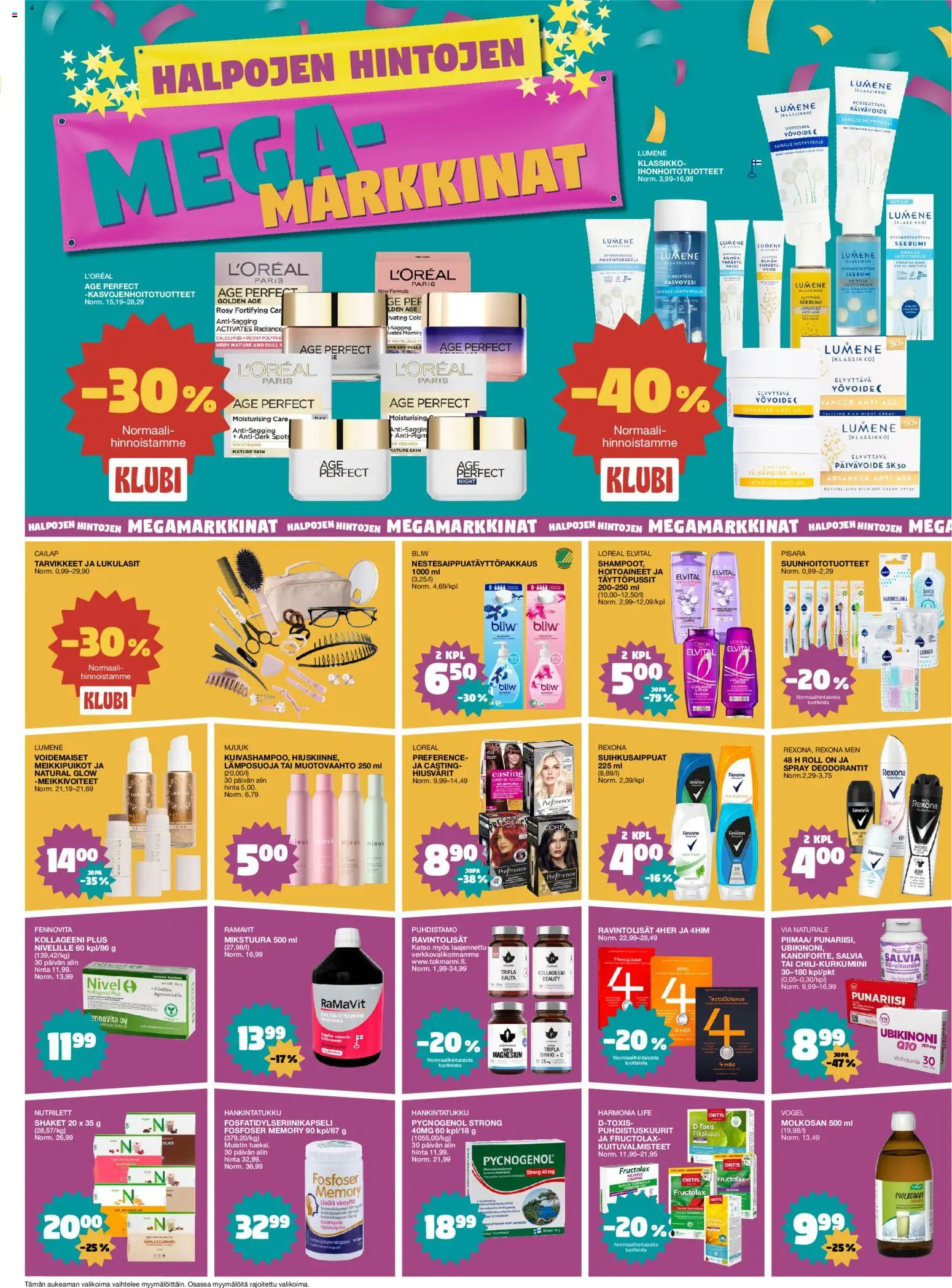 Tokmanni tarjoukset – voimassa 19.01.2026 alkaen | Sivu: 4 | Tuotteet: Mousse, Yövoide, Seerumi