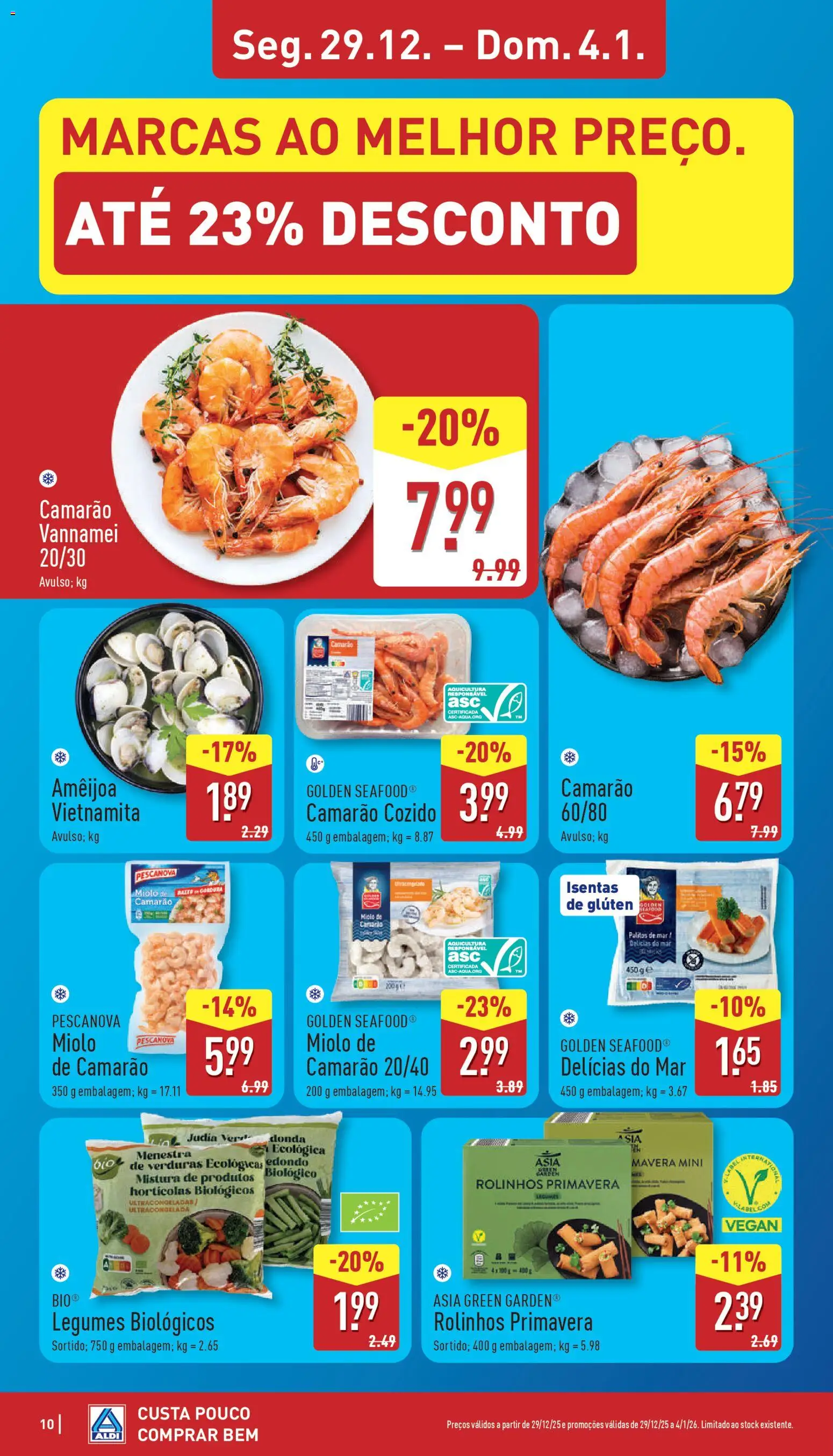 Aldi folheto │ válido de 29.12.2025 | Página: 10 | Produtos: Camarão